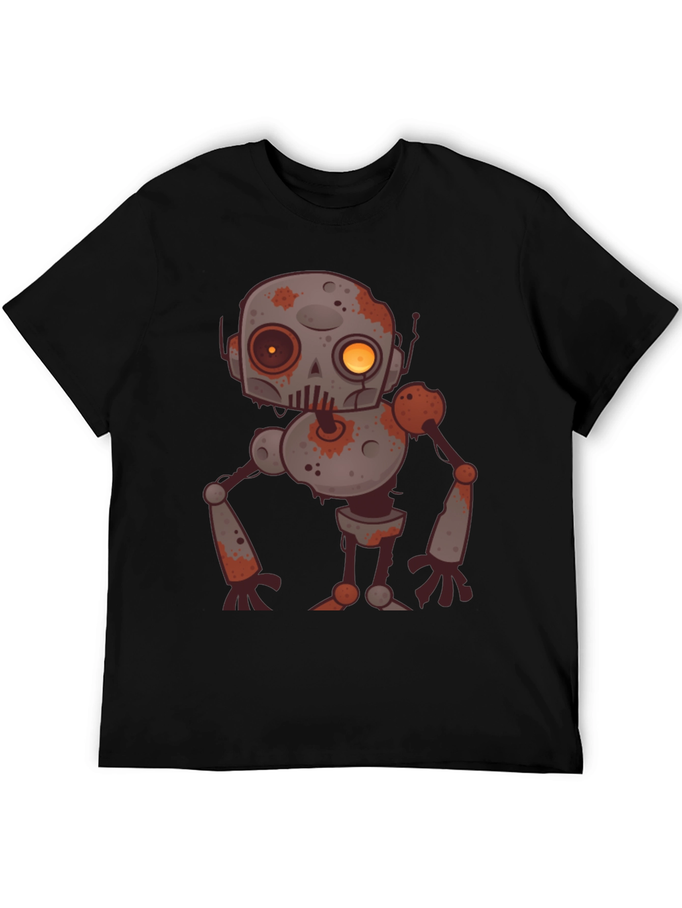Zombie Robot Graphic Tee - Black