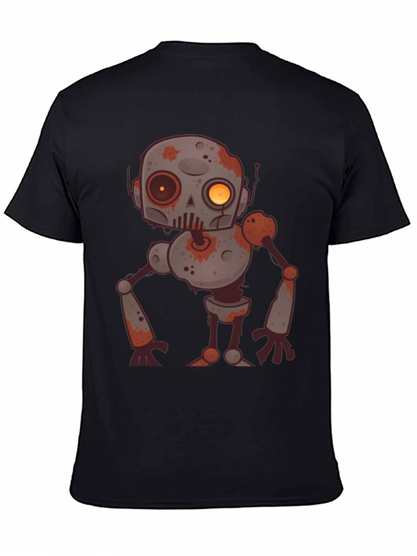 Zombie Robot Graphic Tee - Black