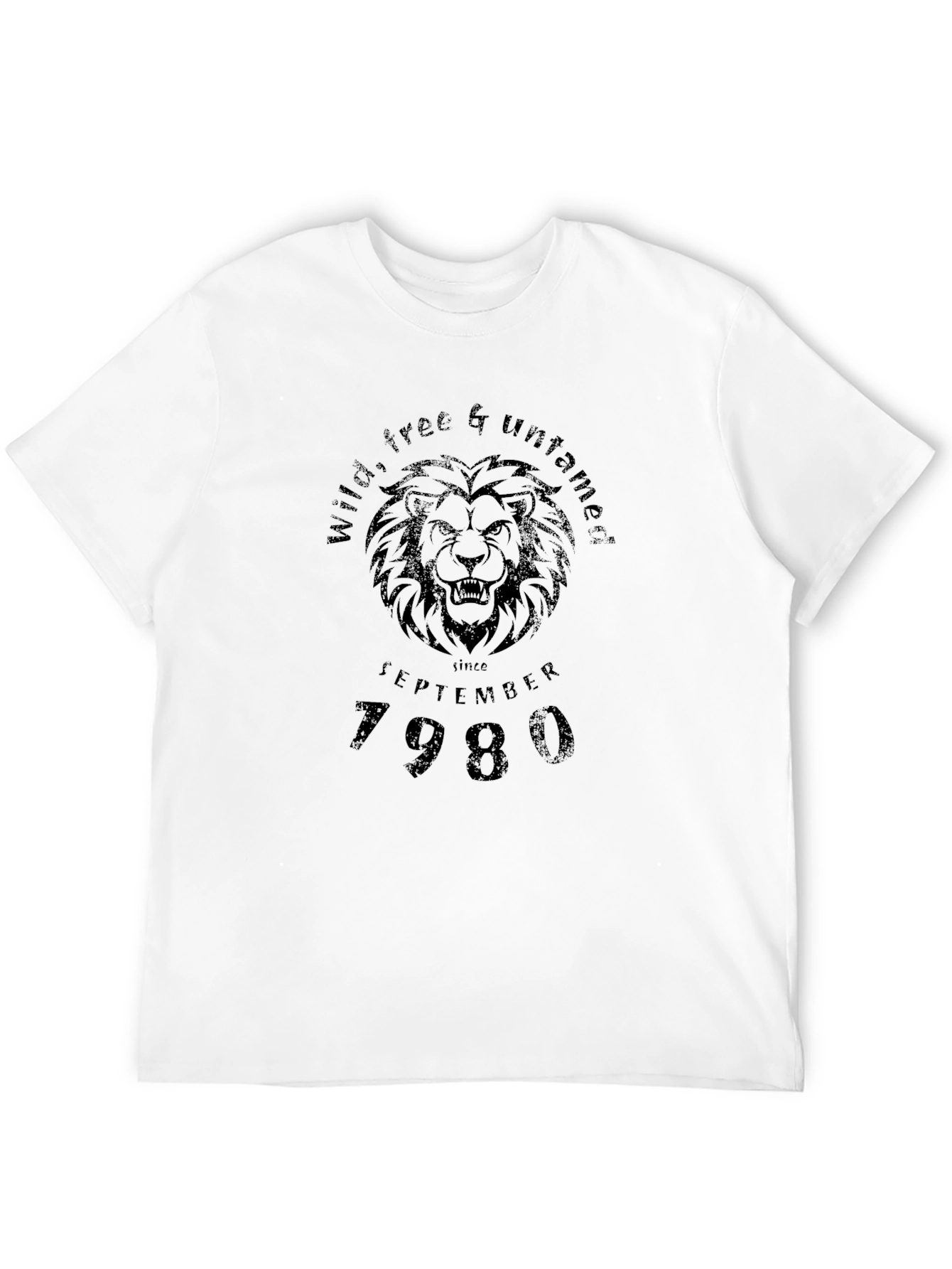 Wild Free Untamed Lion Graphic Tee - September 1980