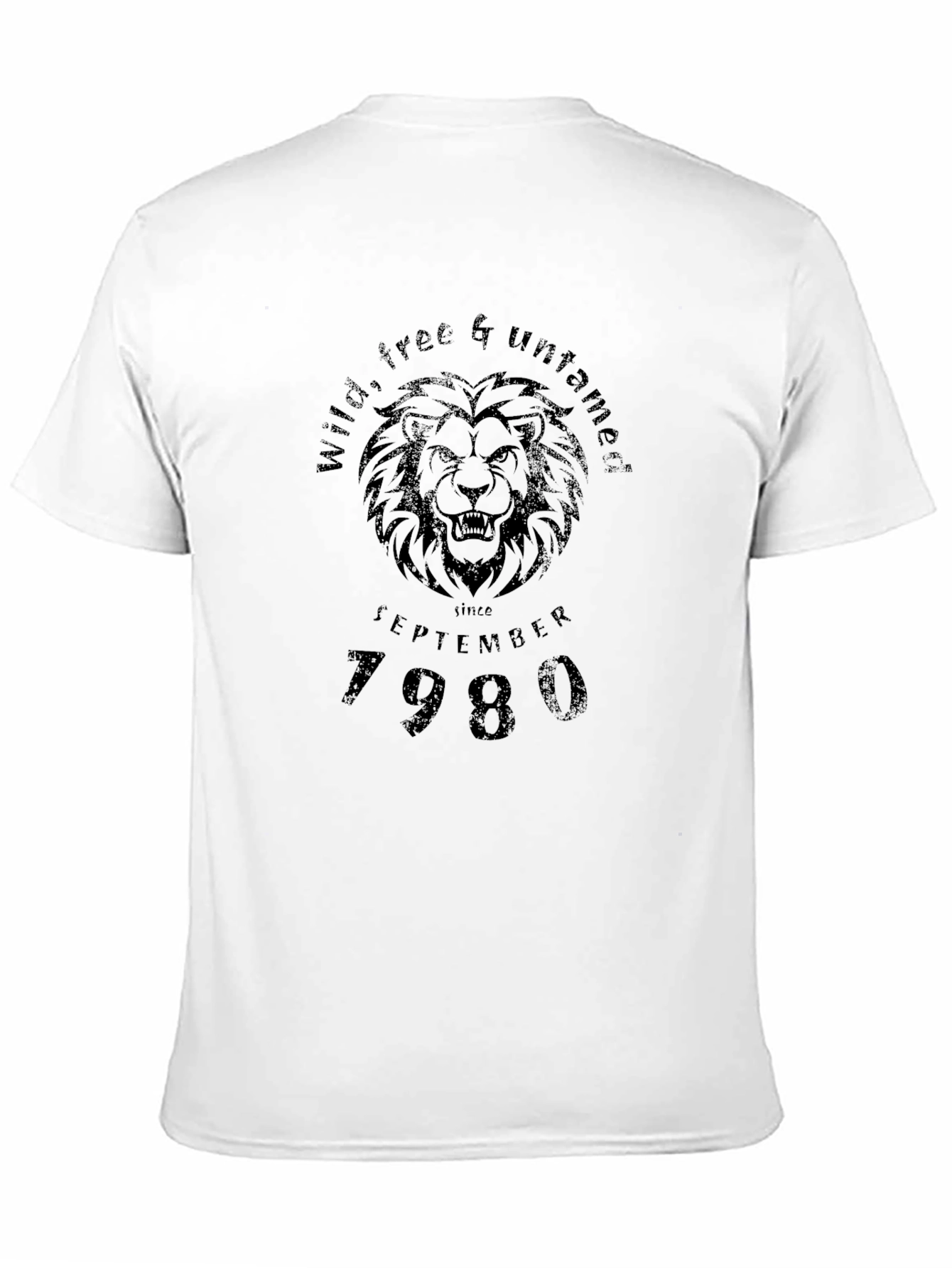 Wild Free Untamed Lion Graphic Tee - September 1980