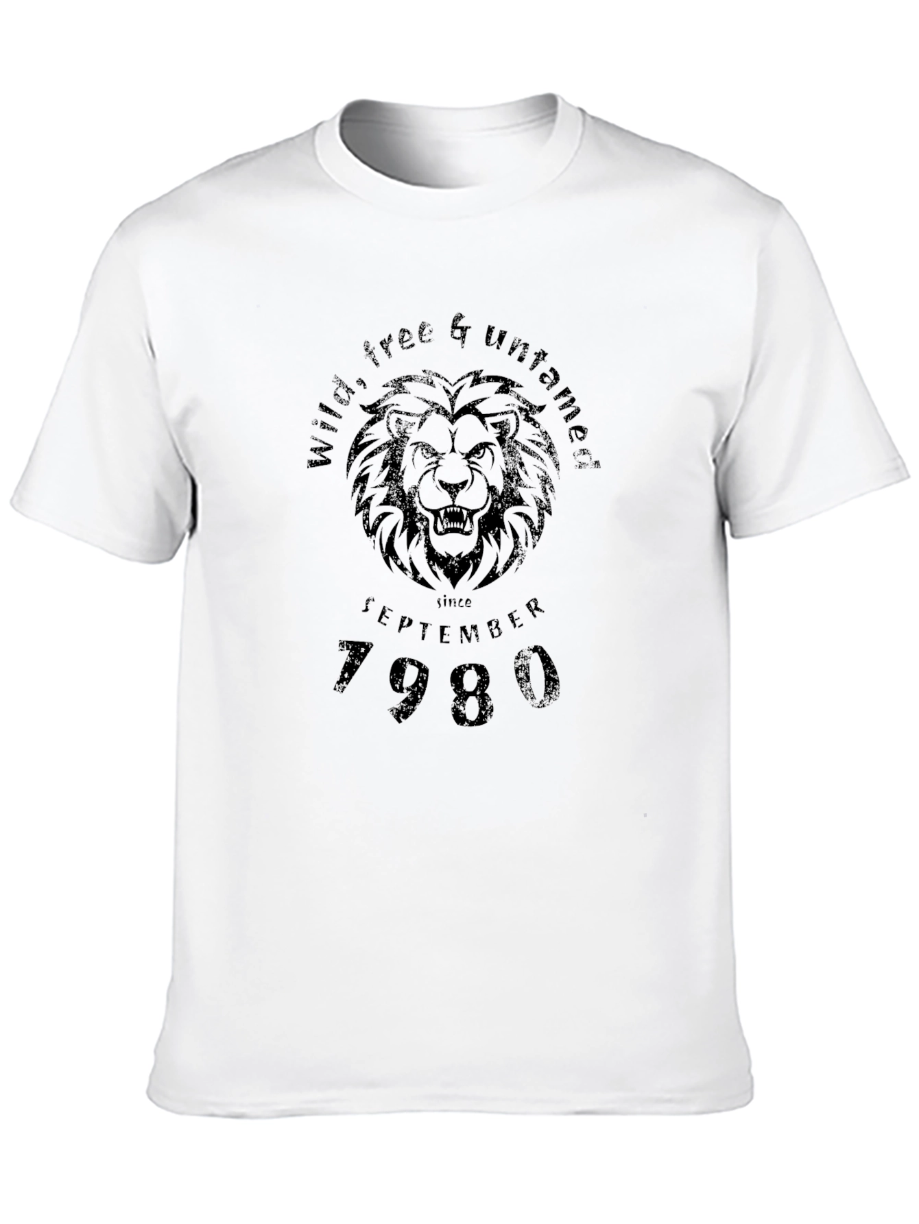 Wild Free Untamed Lion Graphic Tee - September 1980