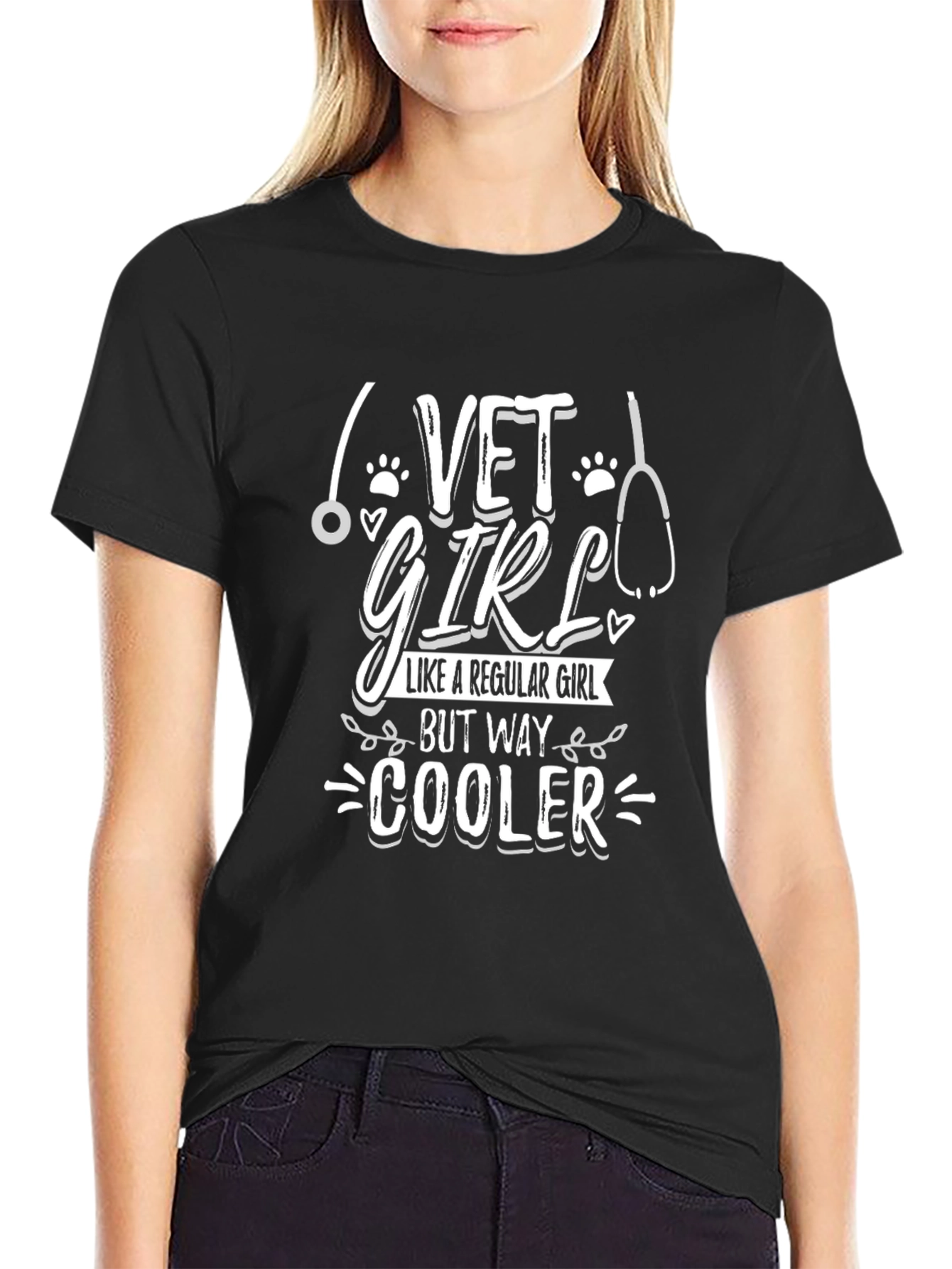 Vet Girl T-Shirt: Cooler Than Regular Girls