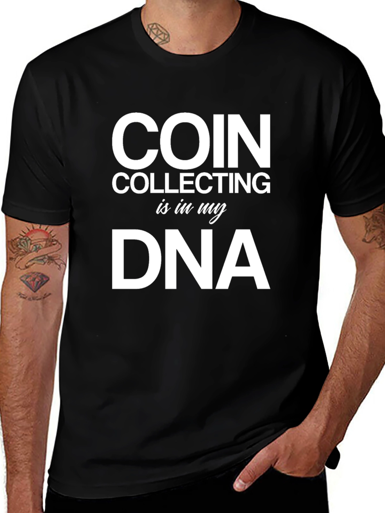 Coin Collecting DNA Graphic T-Shirt