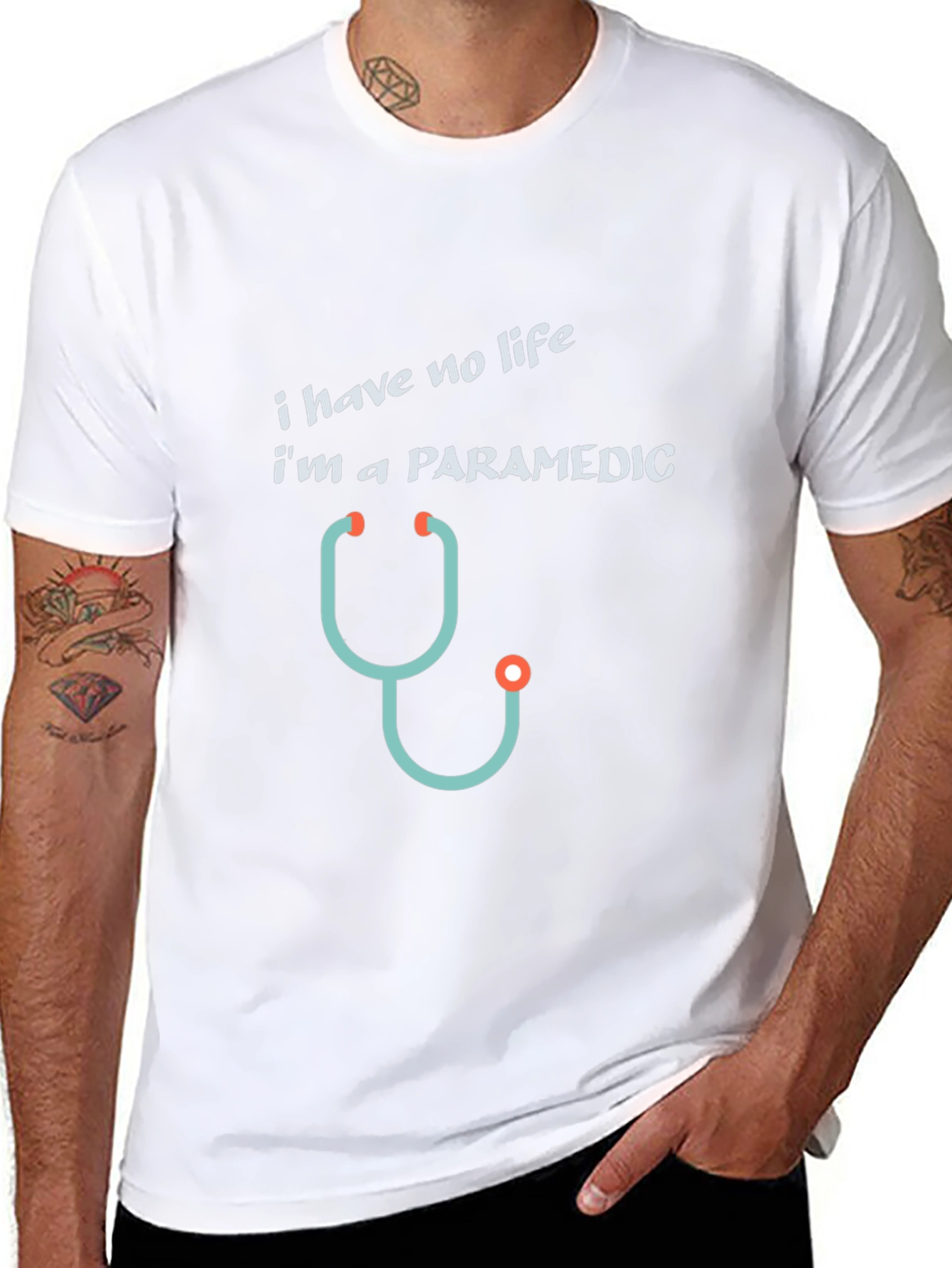 Paramedic T-Shirt - I Have No Life Funny Tee