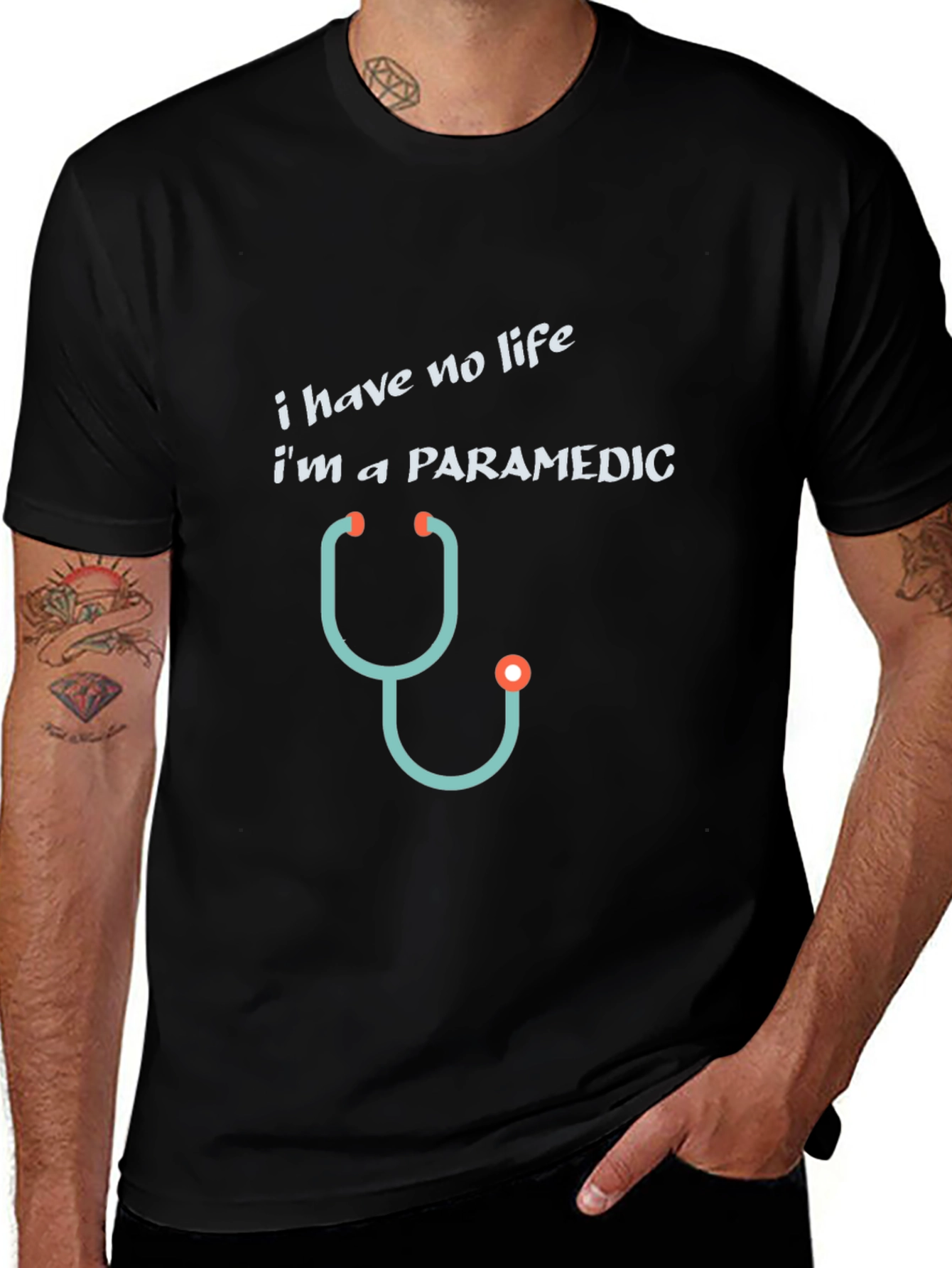 Paramedic T-Shirt - I Have No Life Funny Tee