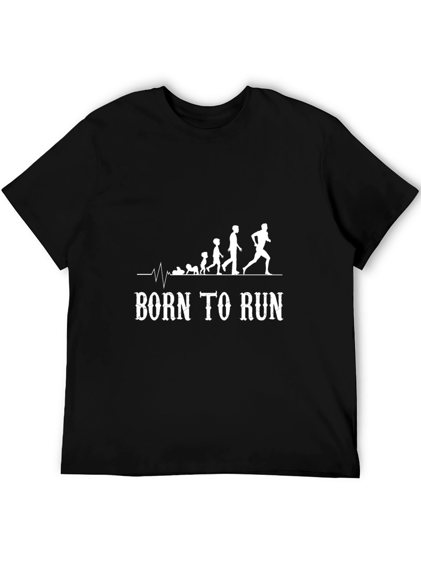 Born To Run Evolution Black T-Shirt
