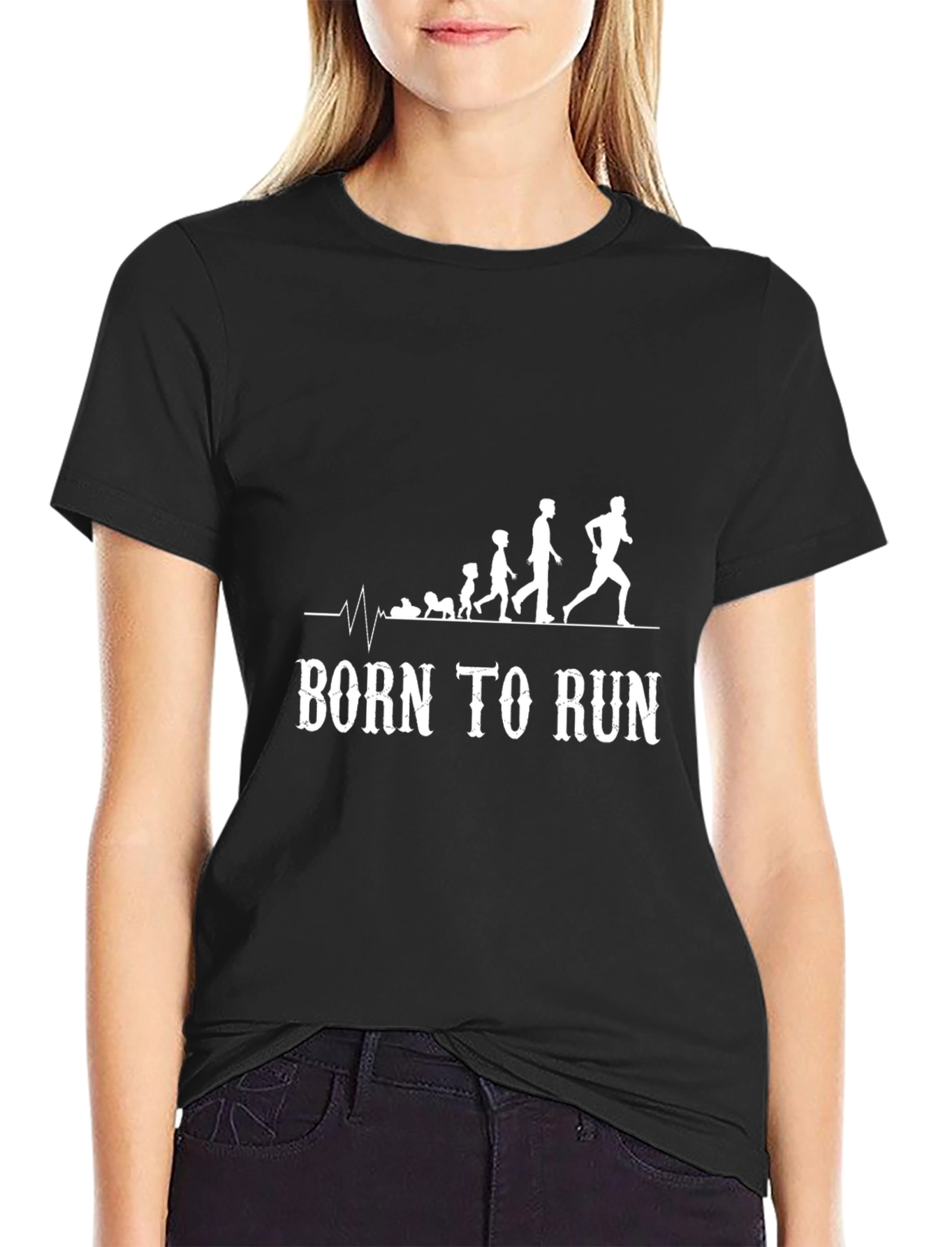 Born To Run Evolution Black T-Shirt