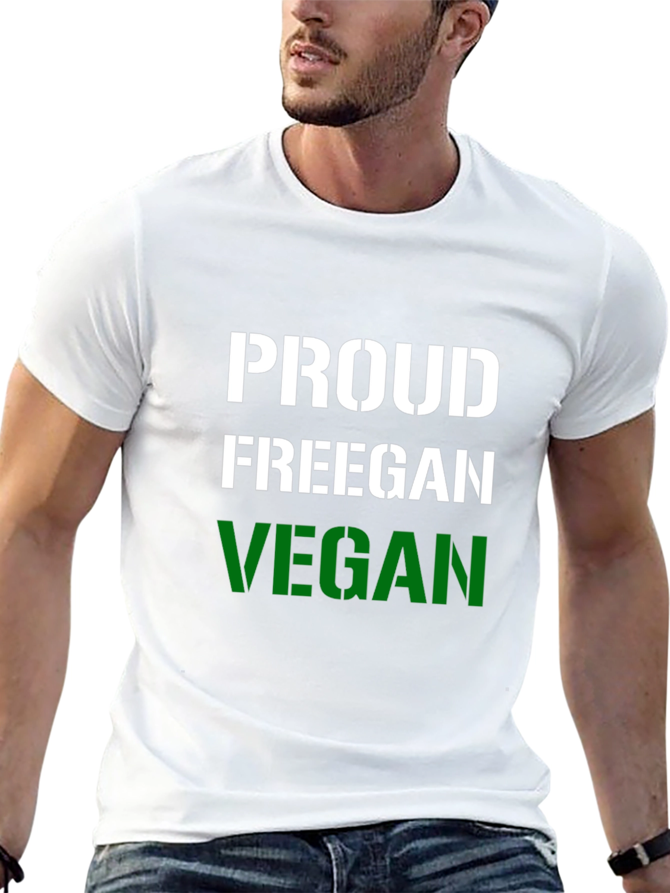Proud Freegan Vegan Black T-Shirt