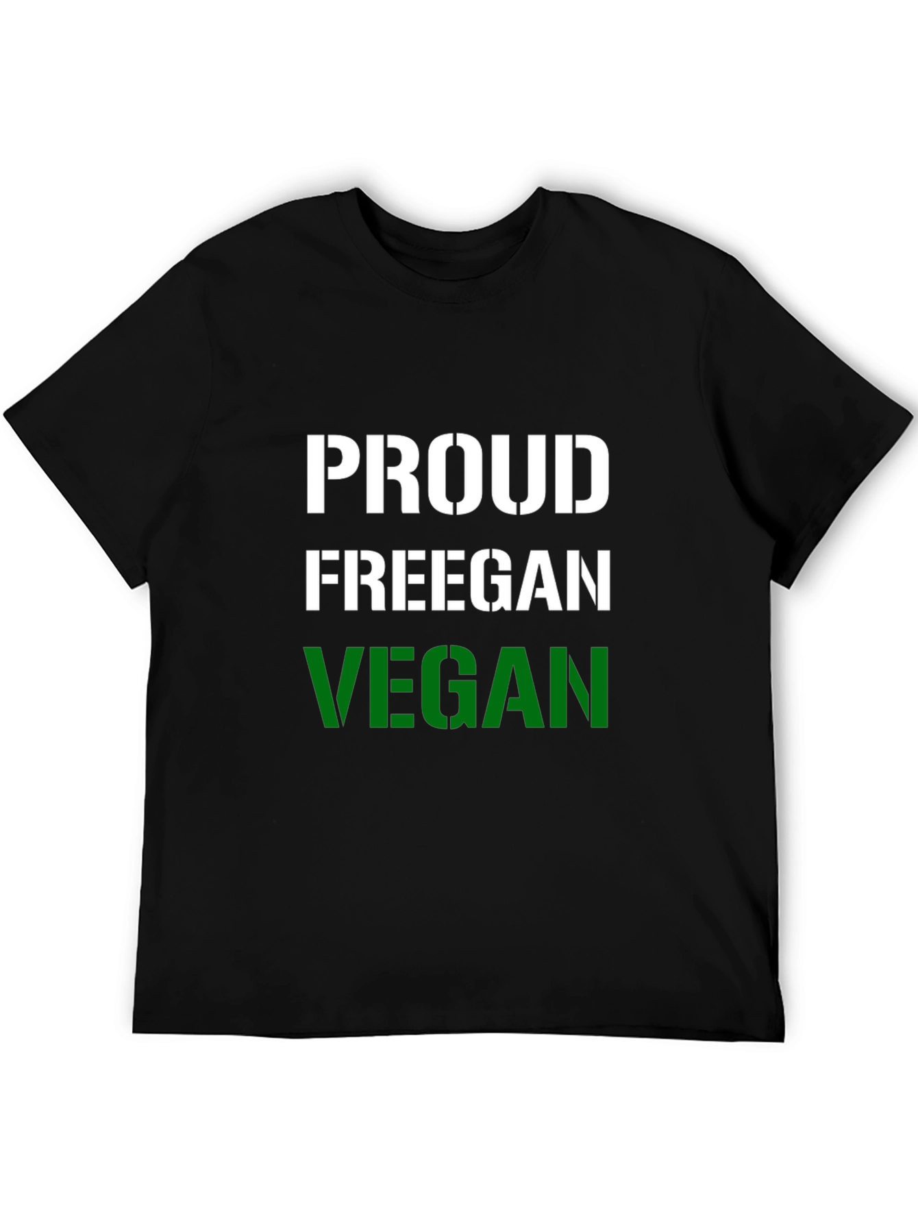 Proud Freegan Vegan Black T-Shirt