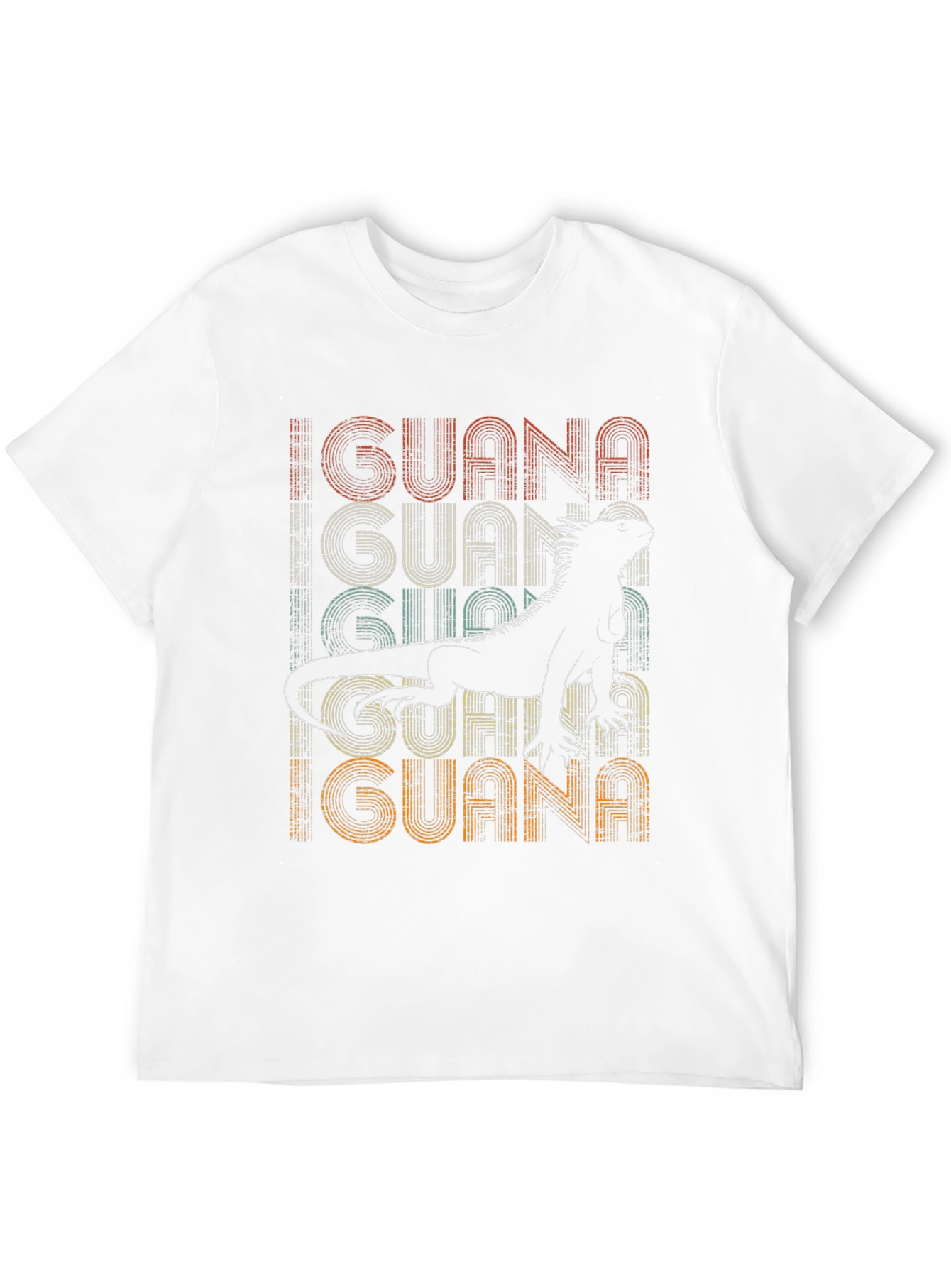 Retro Iguana Graphic Tee - Mens Black T-Shirt