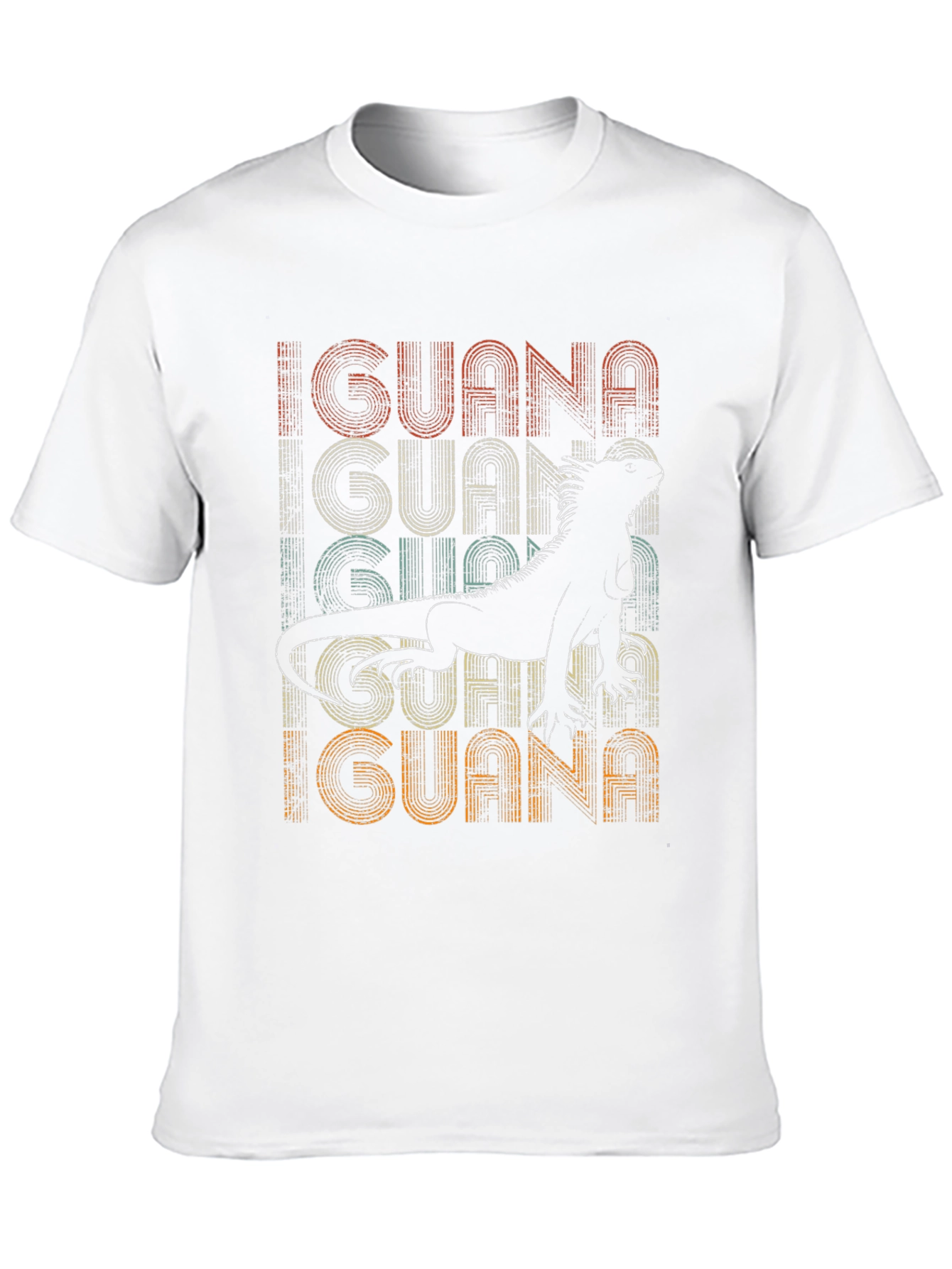 Retro Iguana Graphic Tee - Mens Black T-Shirt