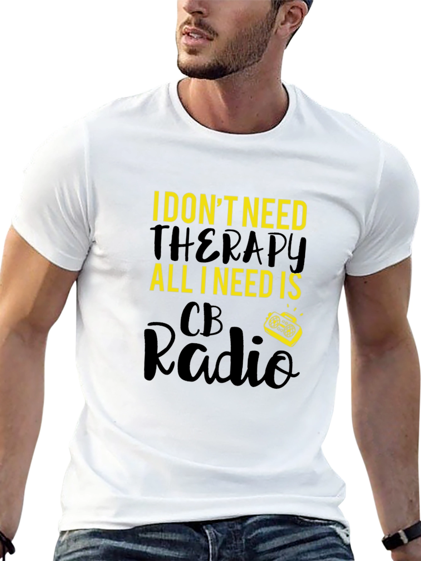 CB Radio Therapy Graphic T-Shirt