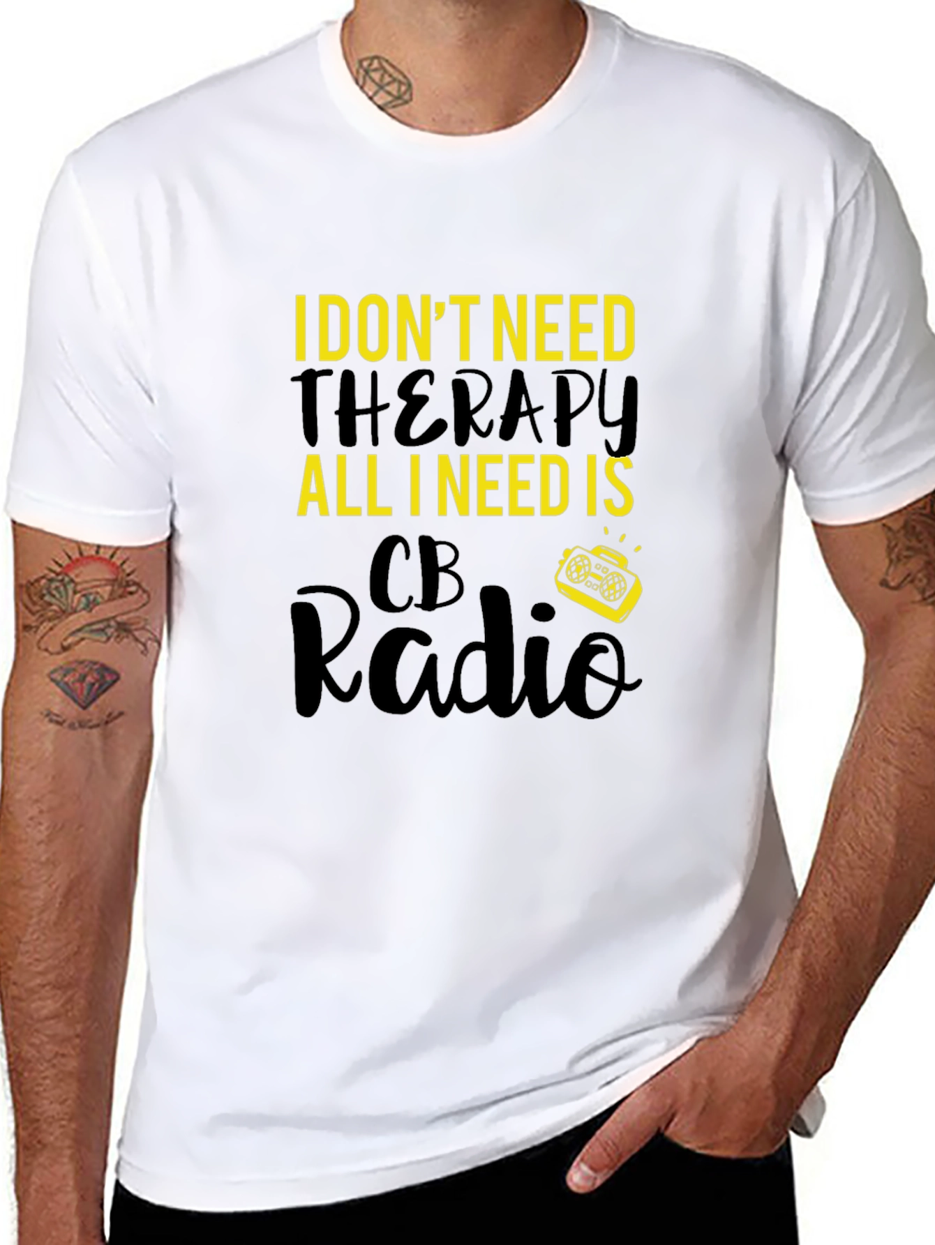 CB Radio Therapy Graphic T-Shirt
