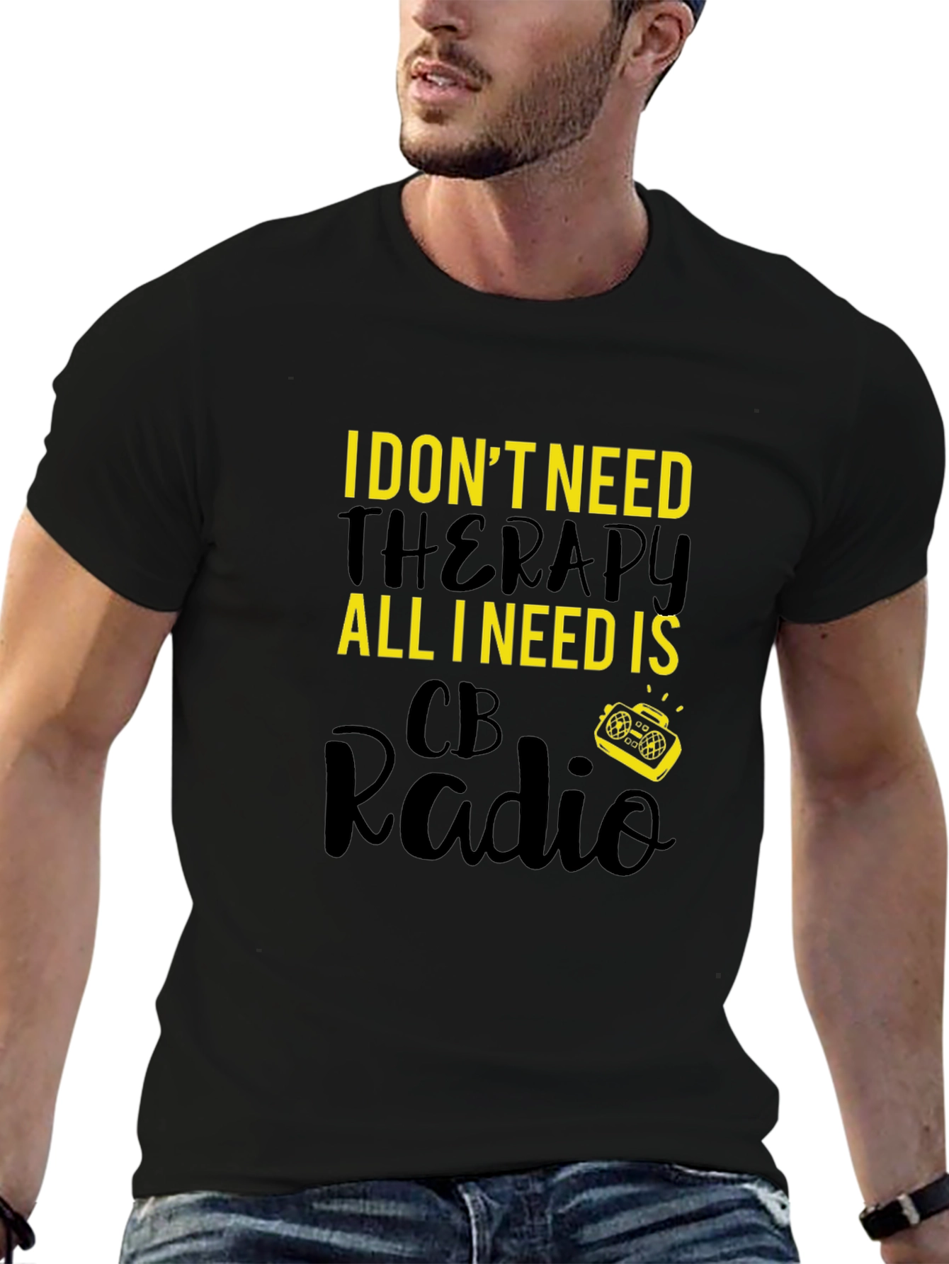 CB Radio Therapy Graphic T-Shirt