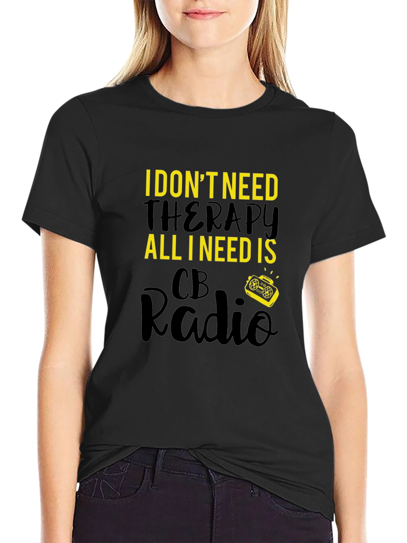 CB Radio Therapy Graphic T-Shirt