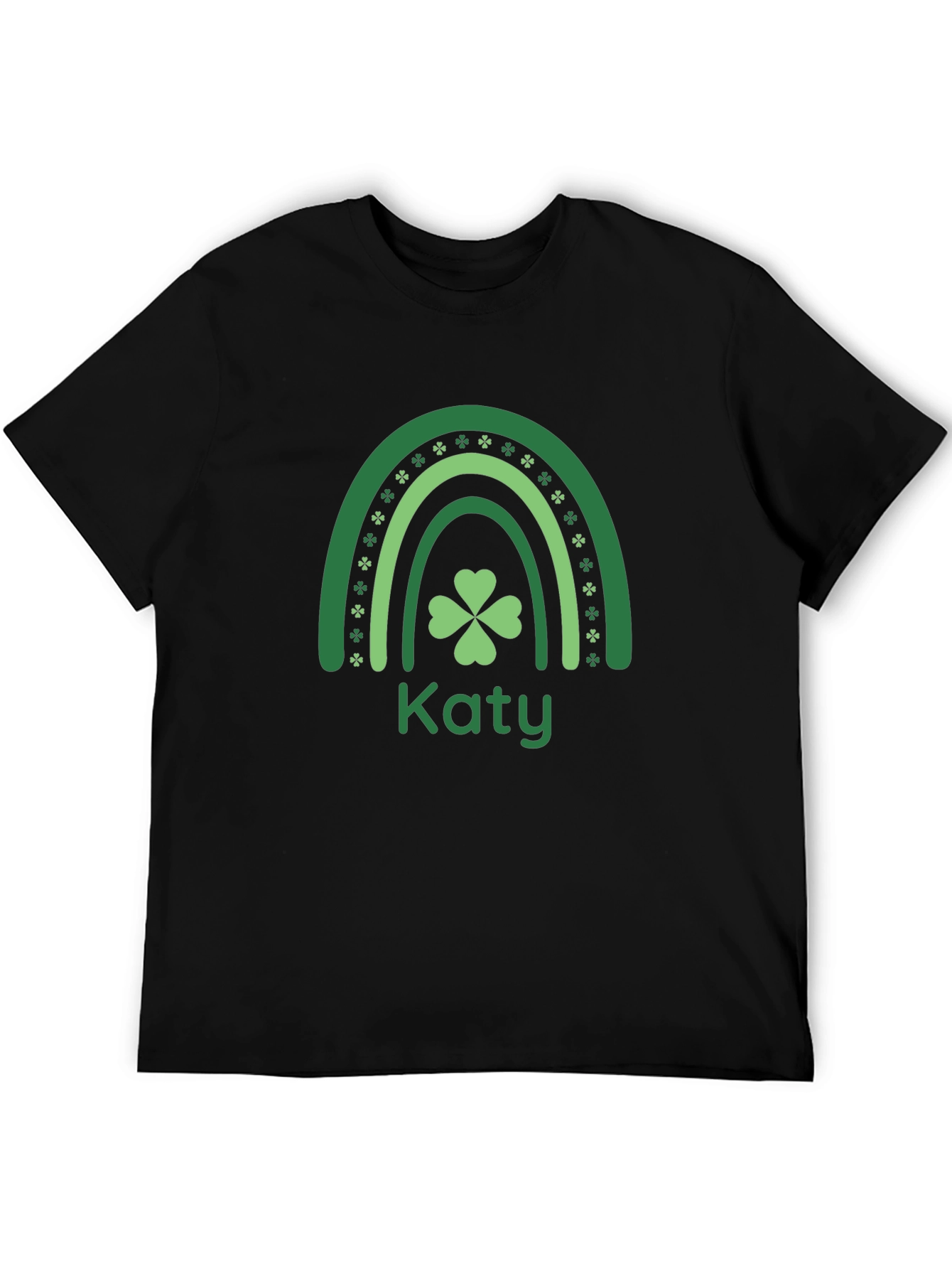 Katy St. Patricks Day Rainbow Clover T-Shirt