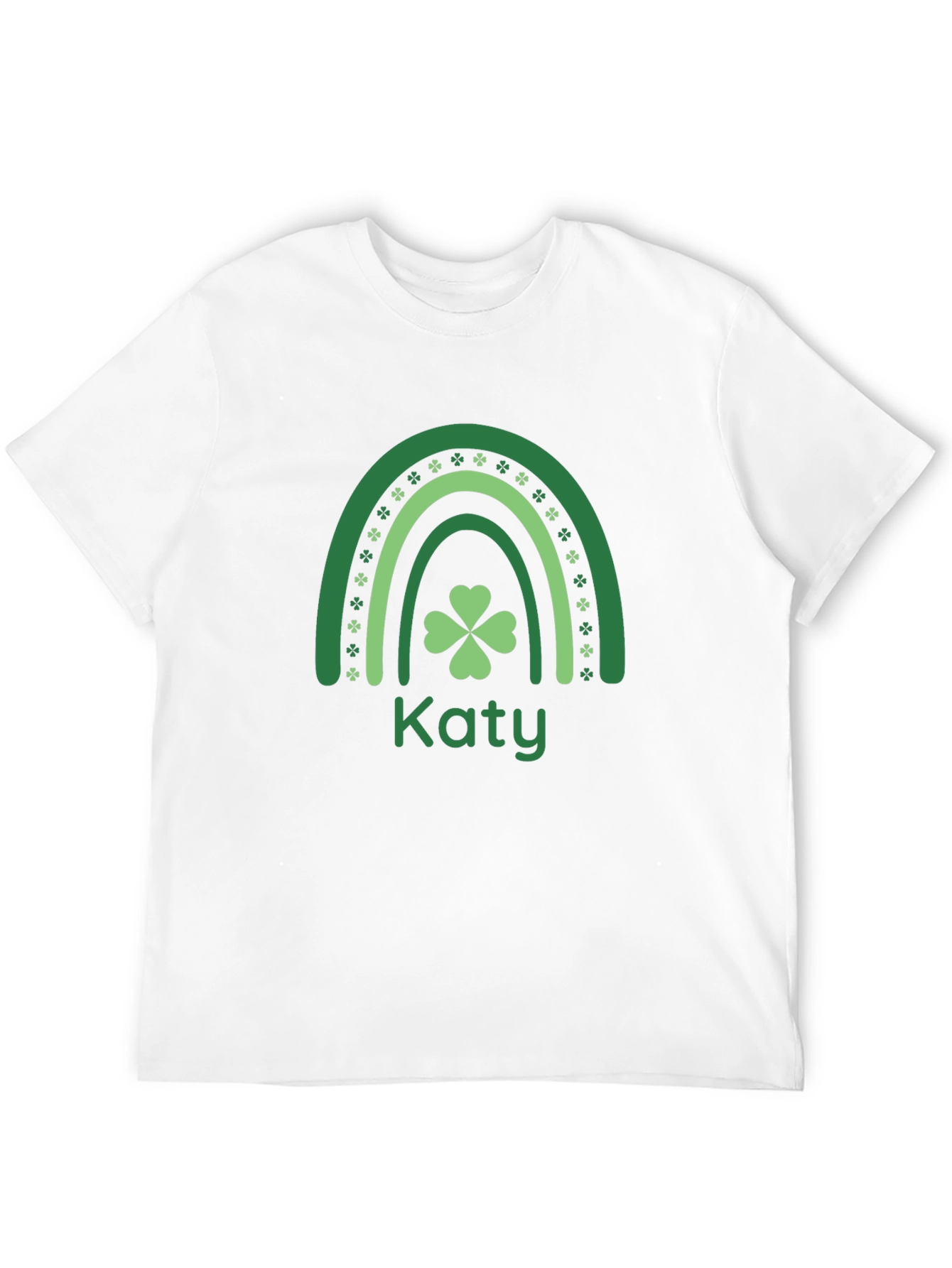 Katy St. Patricks Day Rainbow Clover T-Shirt