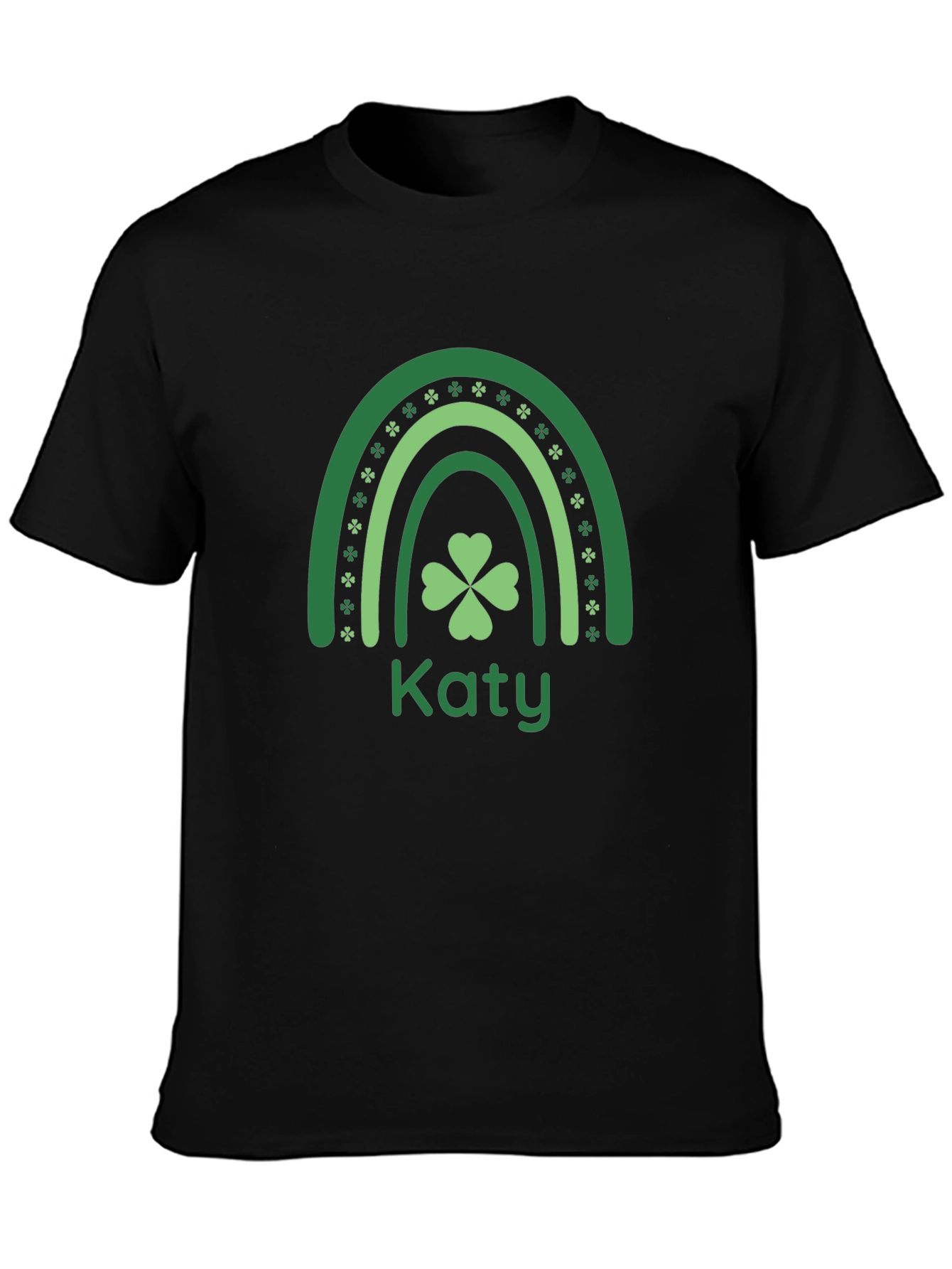 Katy St. Patricks Day Rainbow Clover T-Shirt