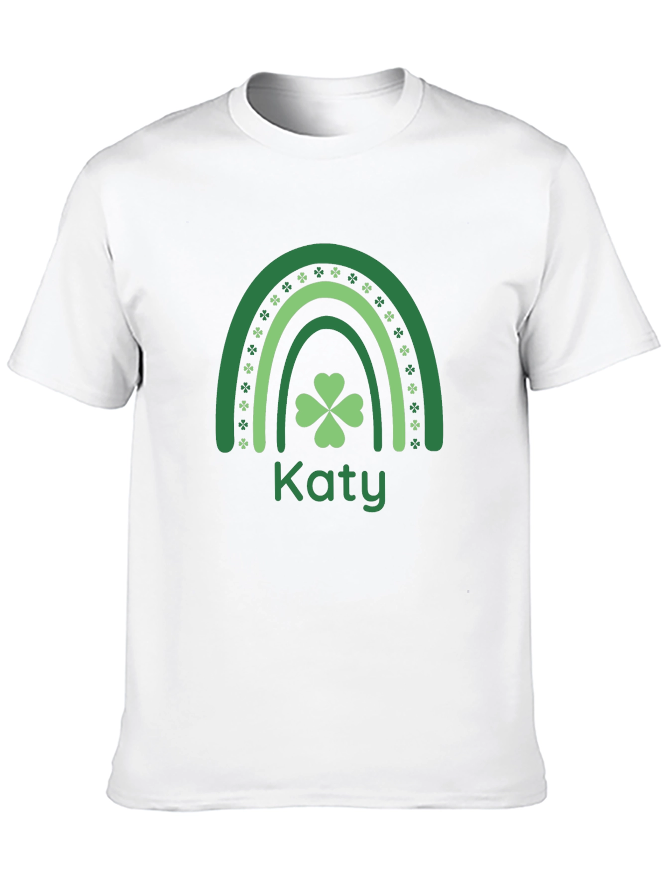 Katy St. Patricks Day Rainbow Clover T-Shirt