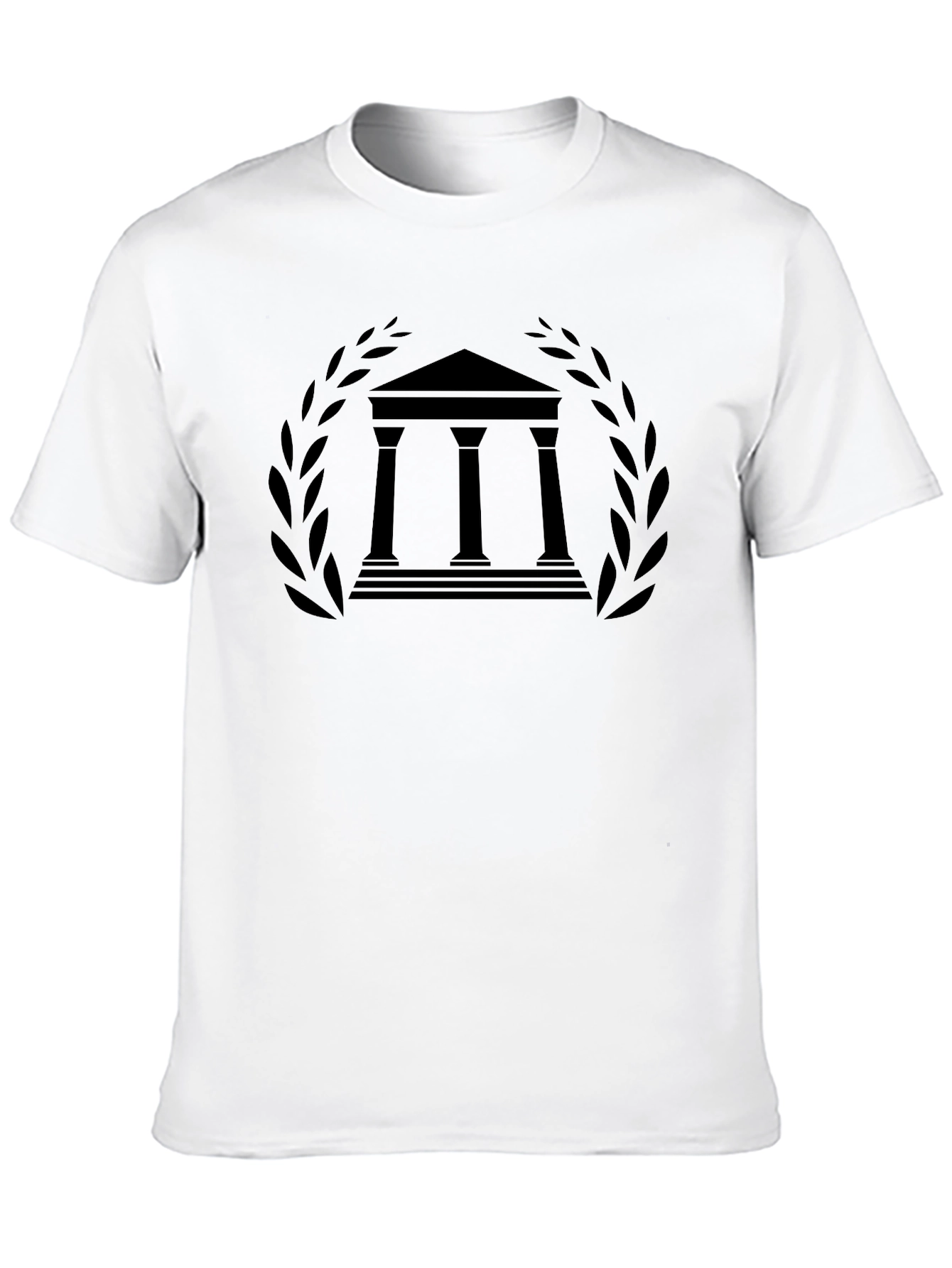 Ancient Greece Temple T-Shirt - Black