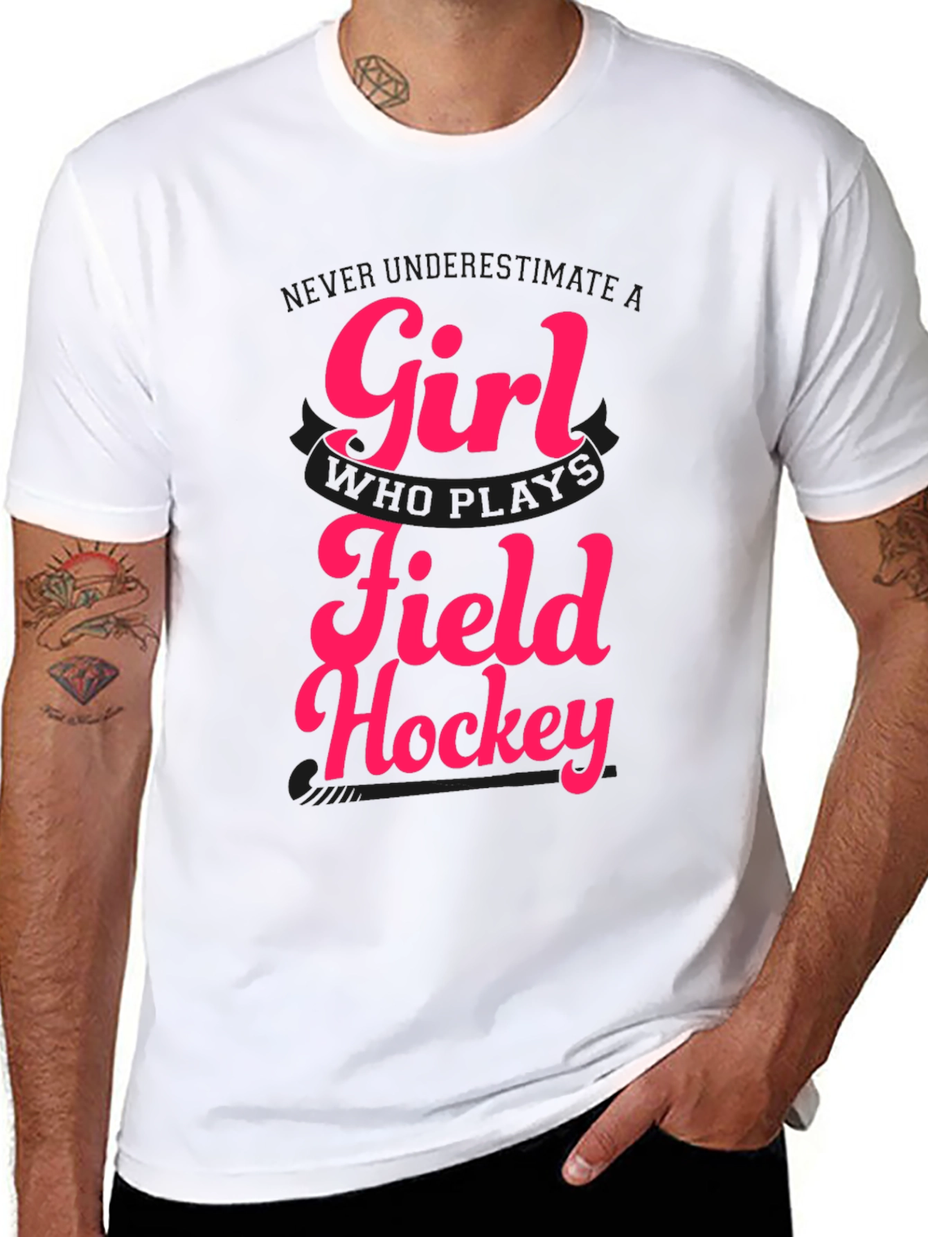 Field Hockey Girl T-Shirt