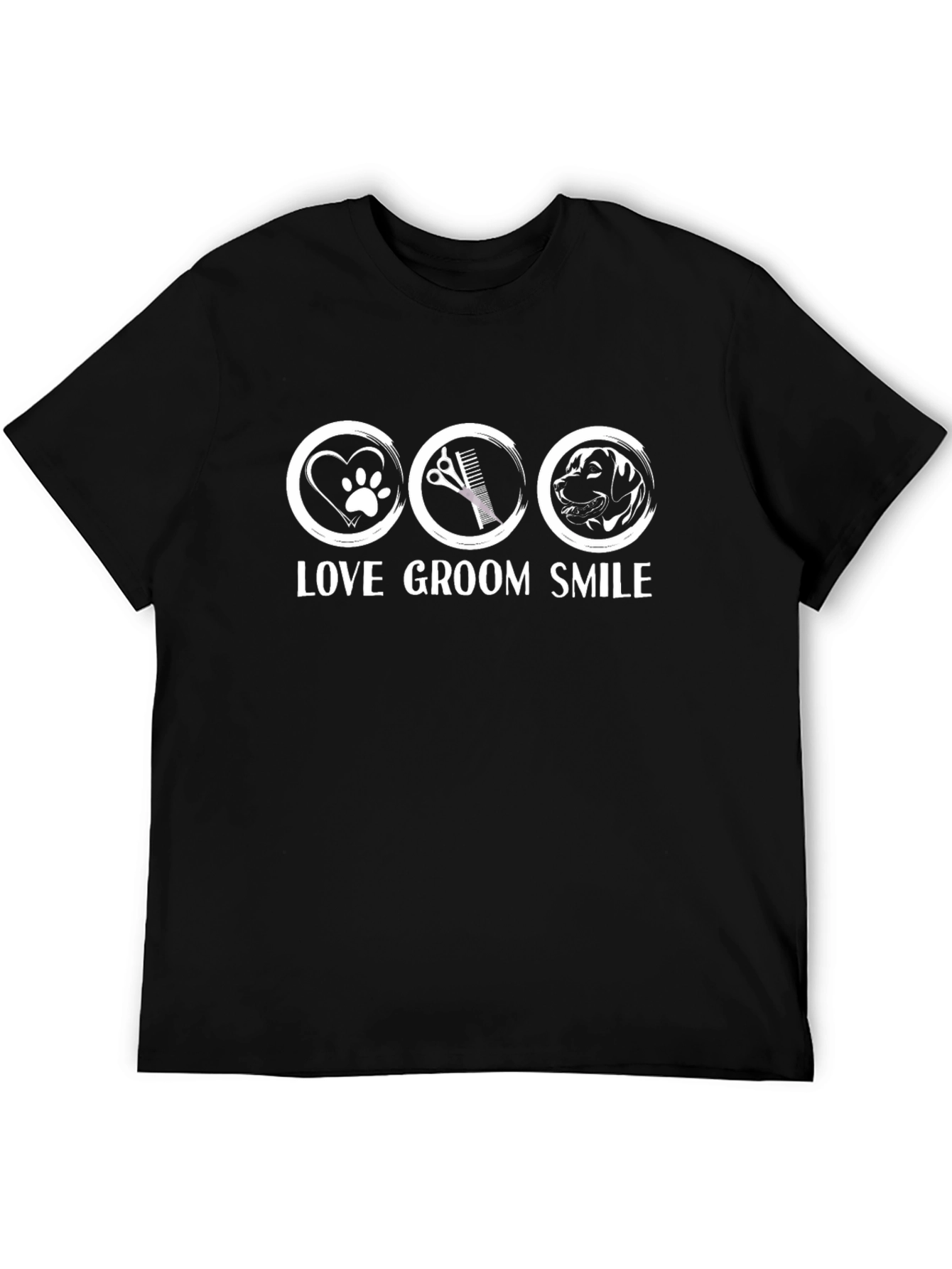 Love Groom Smile - Dog Groomer T-Shirt