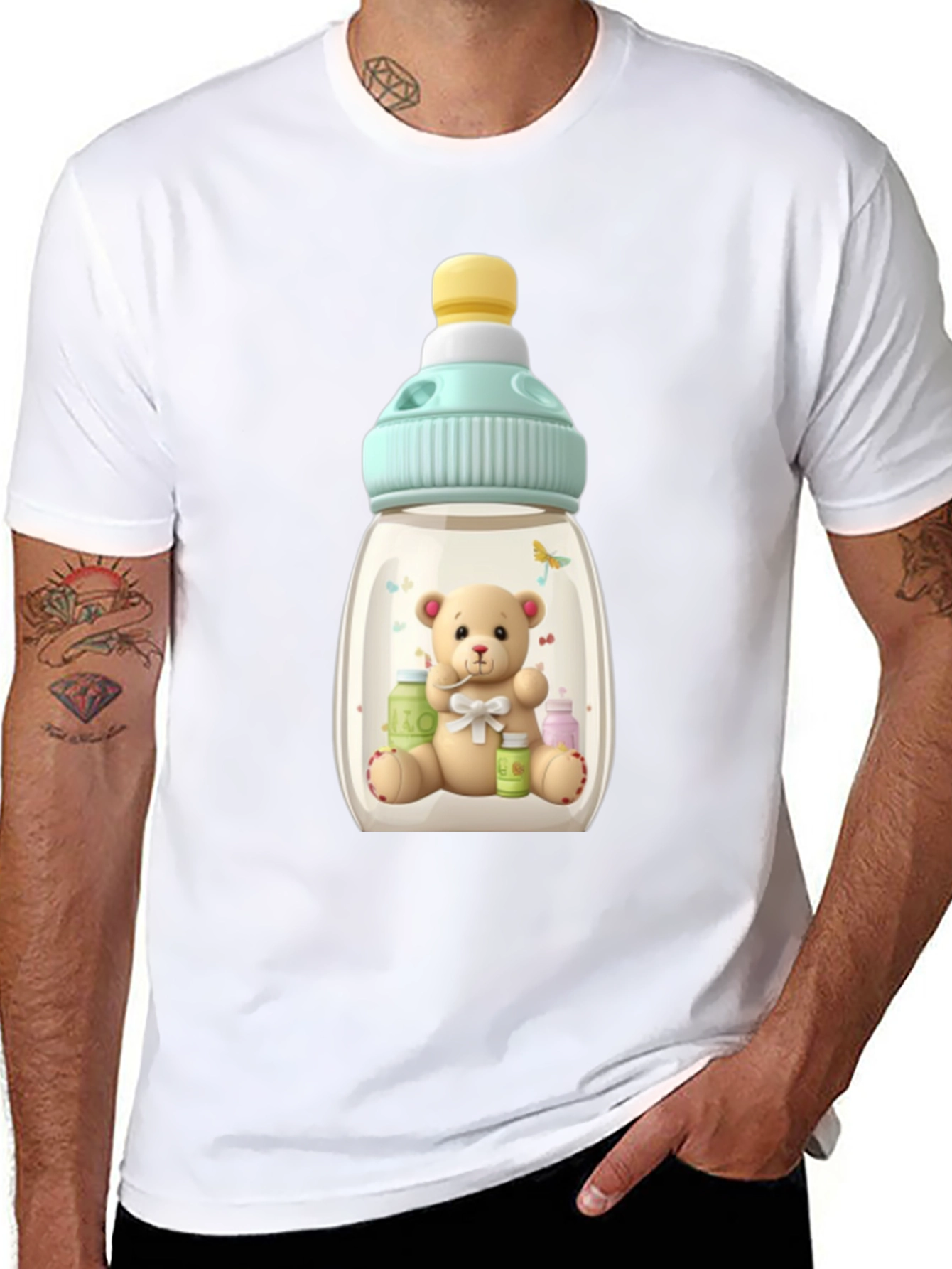 Teddy Bear Baby Bottle T-Shirt