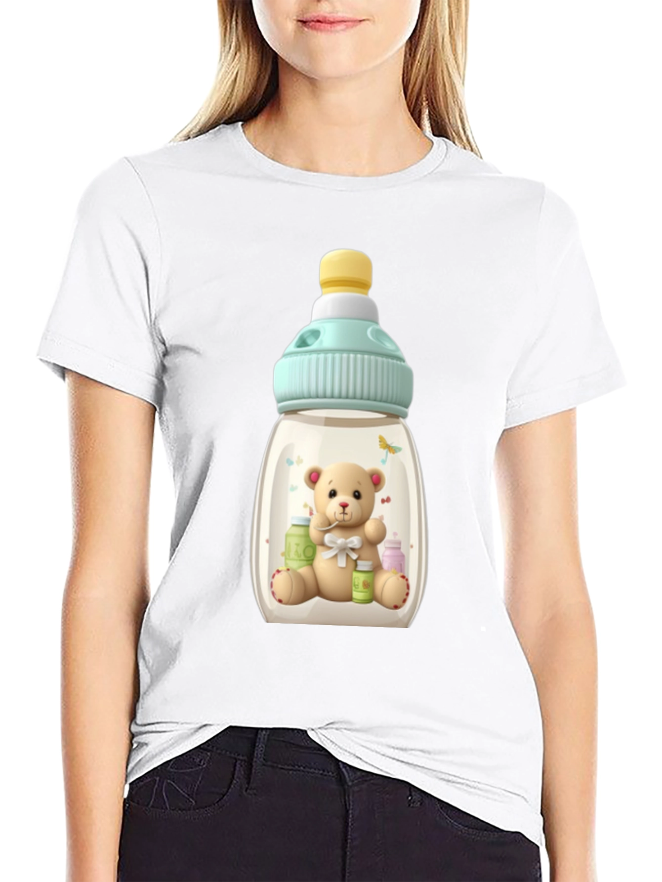 Teddy Bear Baby Bottle T-Shirt