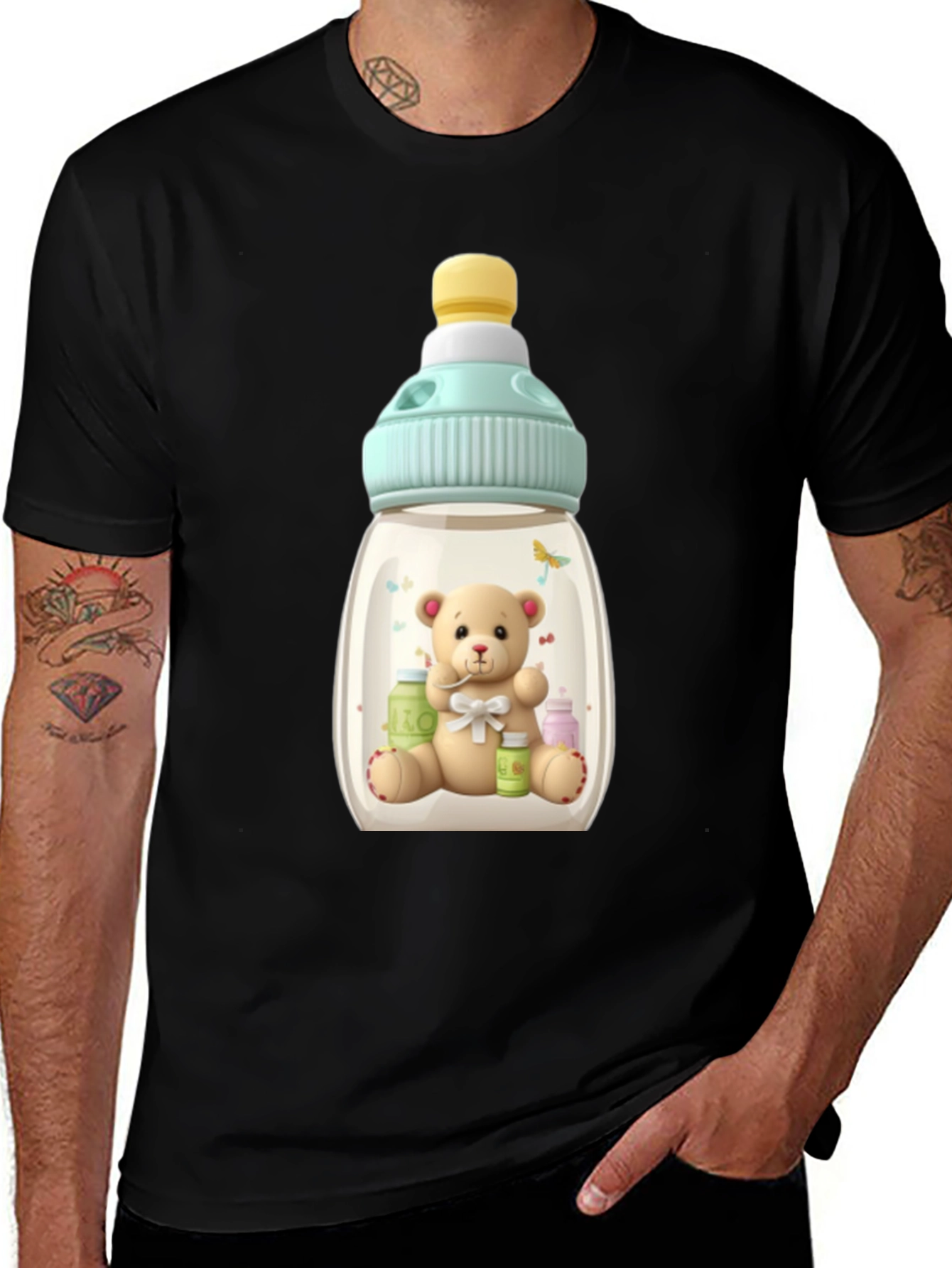 Teddy Bear Baby Bottle T-Shirt