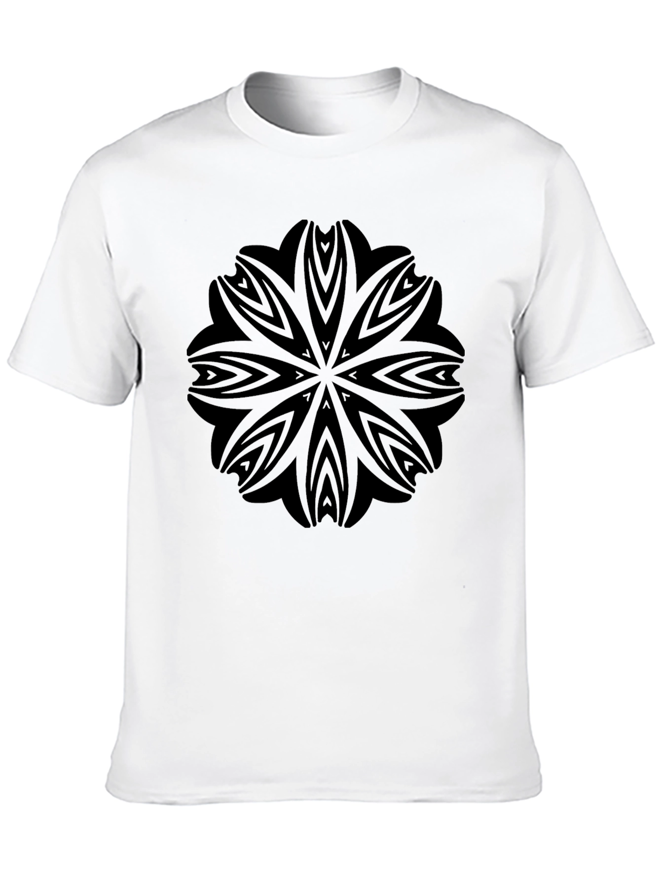 Black Mandala Graphic Tee - Stylish Mens T-Shirt