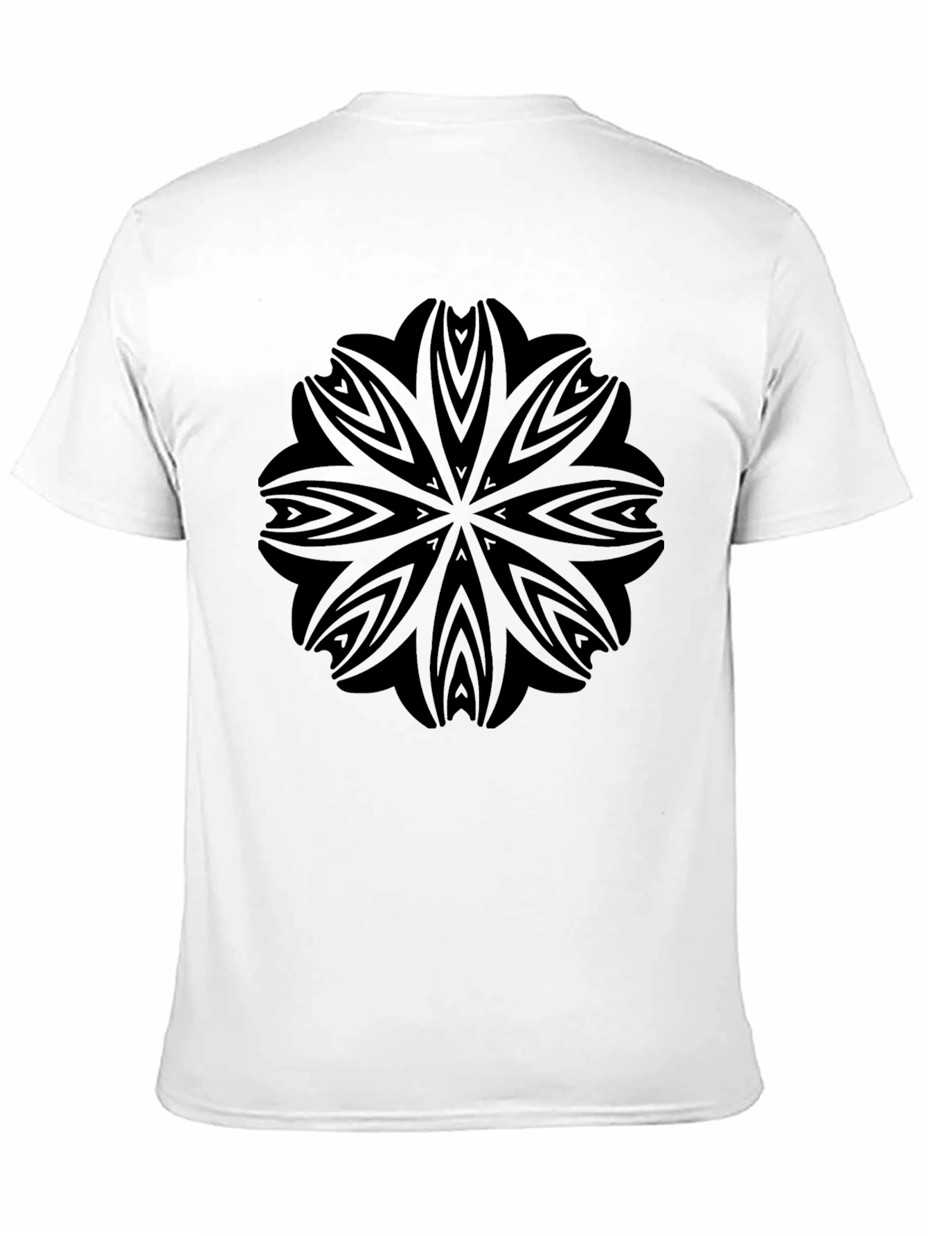 Black Mandala Graphic Tee - Stylish Mens T-Shirt