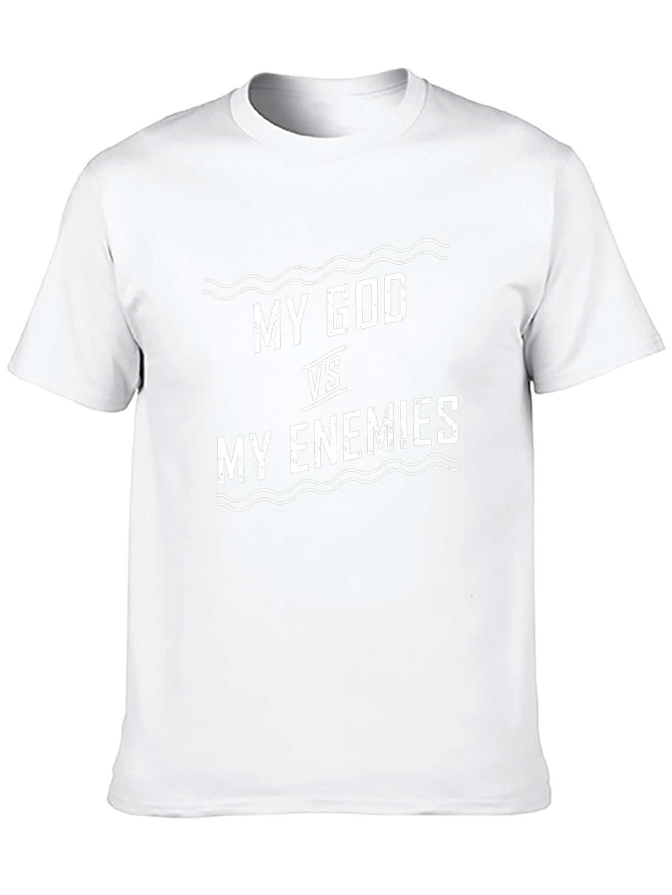 My God VS My Enemies Black T-Shirt