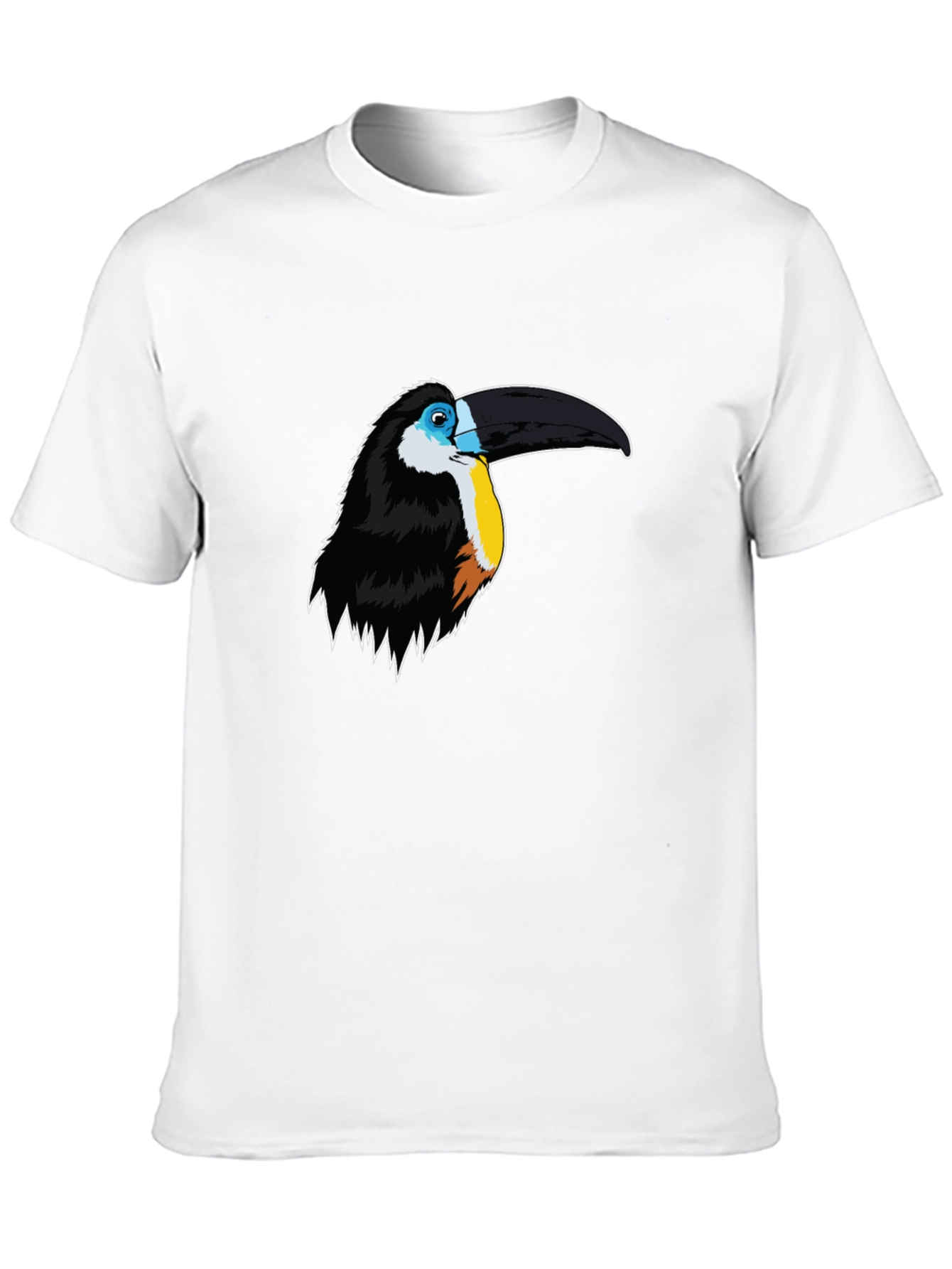 Toucan Graphic Print Mens Black T-Shirt