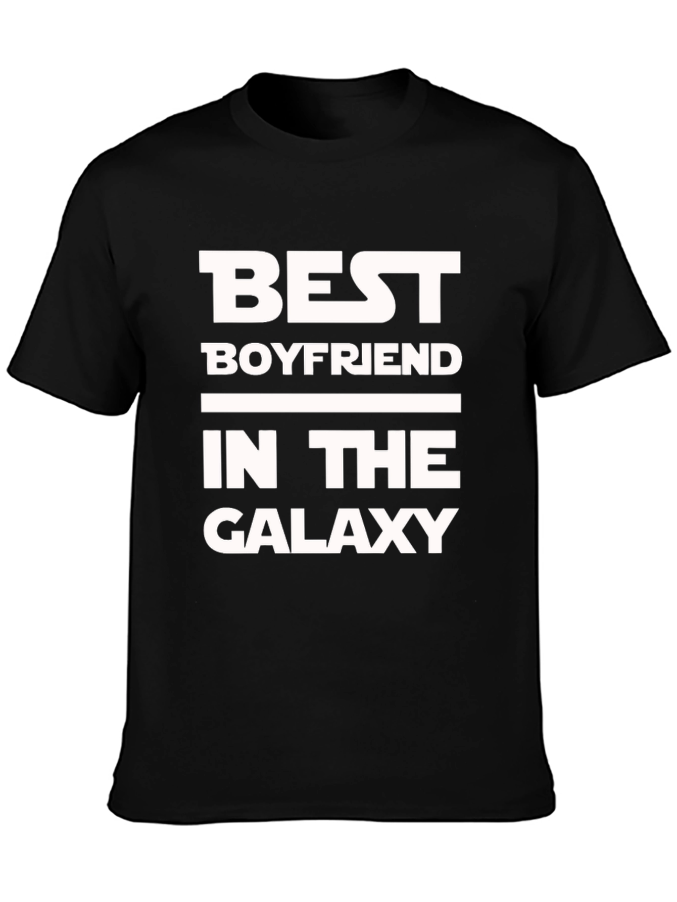 Best Boyfriend in the Galaxy Black T-Shirt