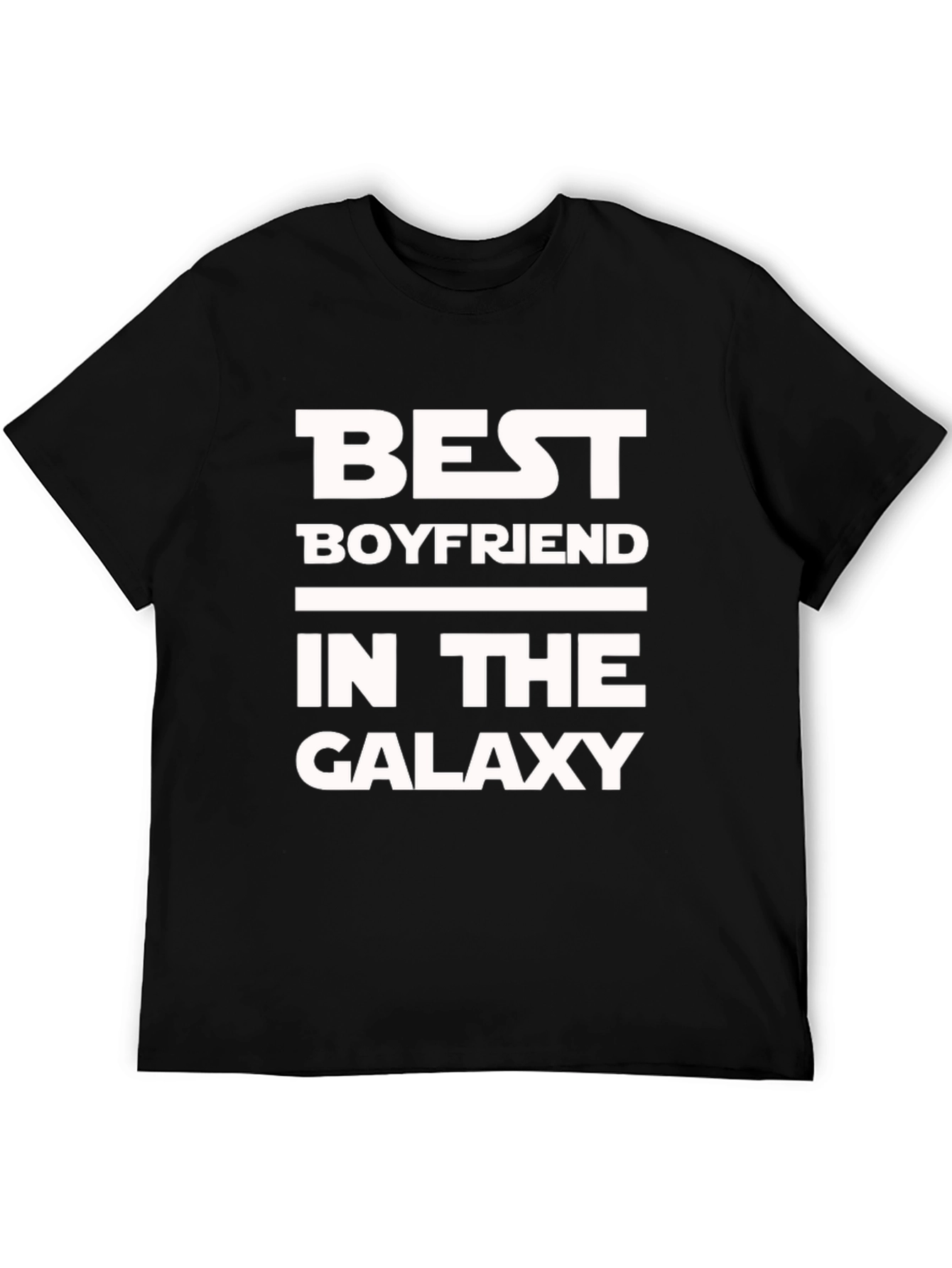 Best Boyfriend in the Galaxy Black T-Shirt