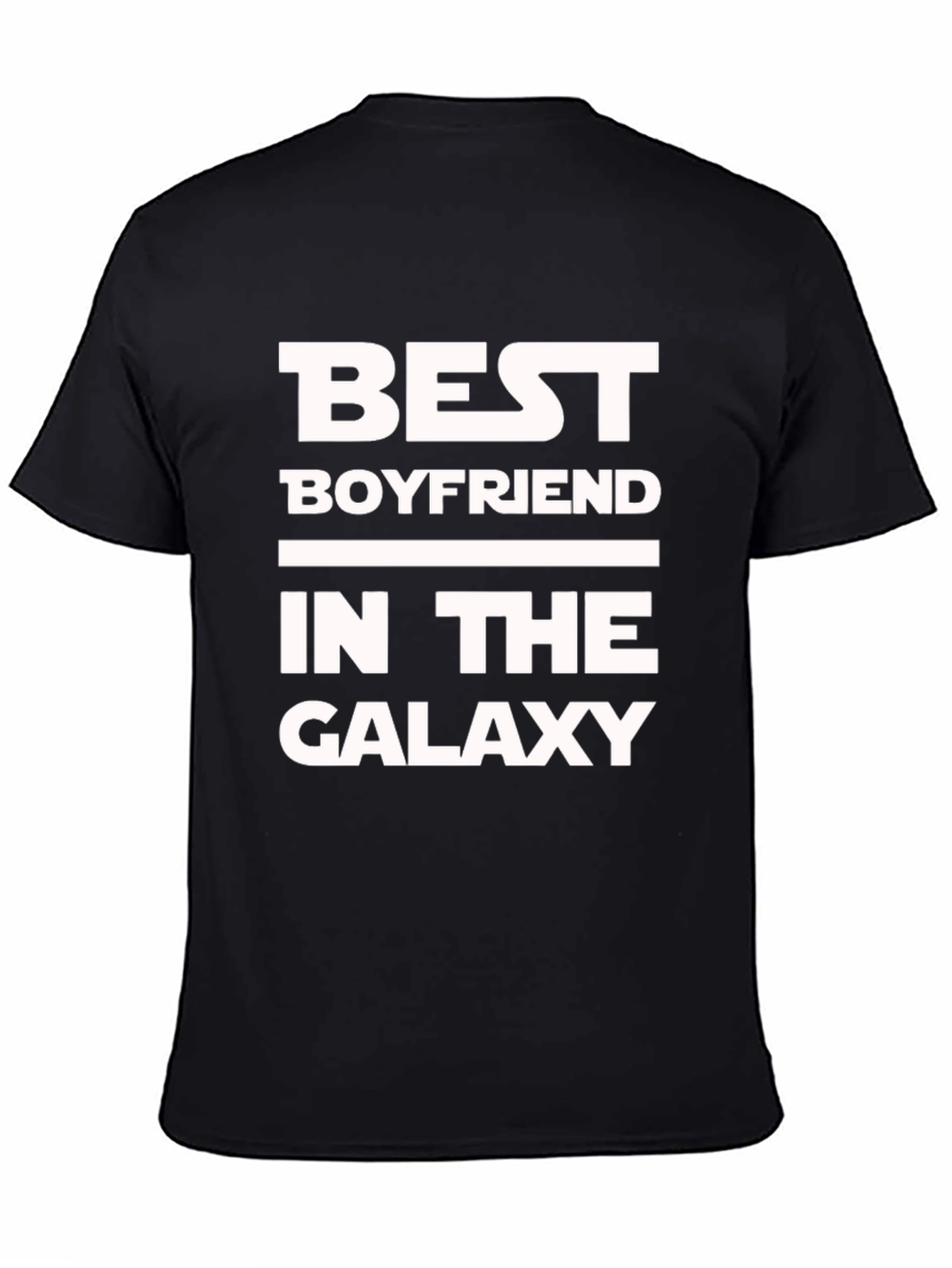 Best Boyfriend in the Galaxy Black T-Shirt