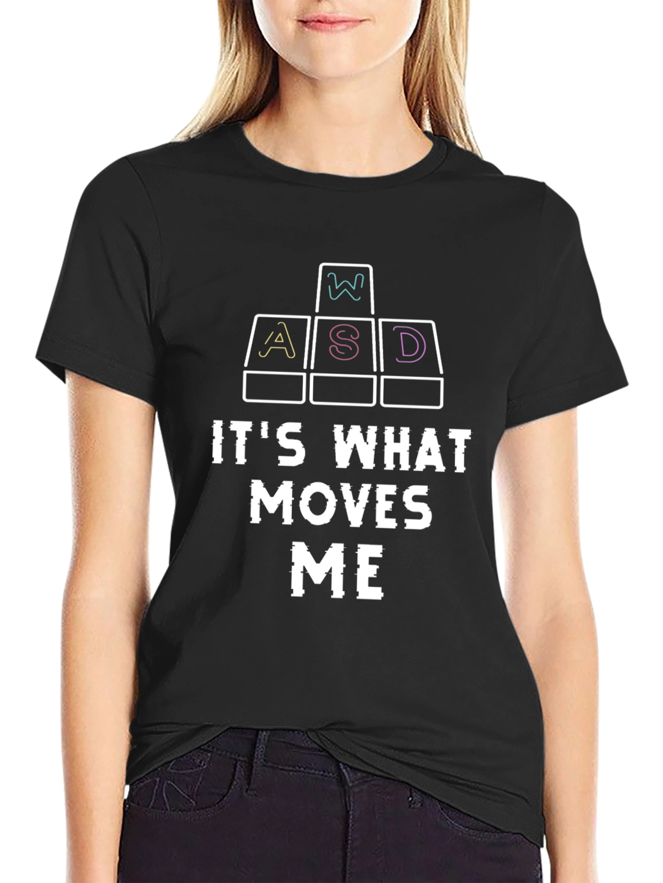 Gamer T-Shirt - WASD Keys - Moves Me