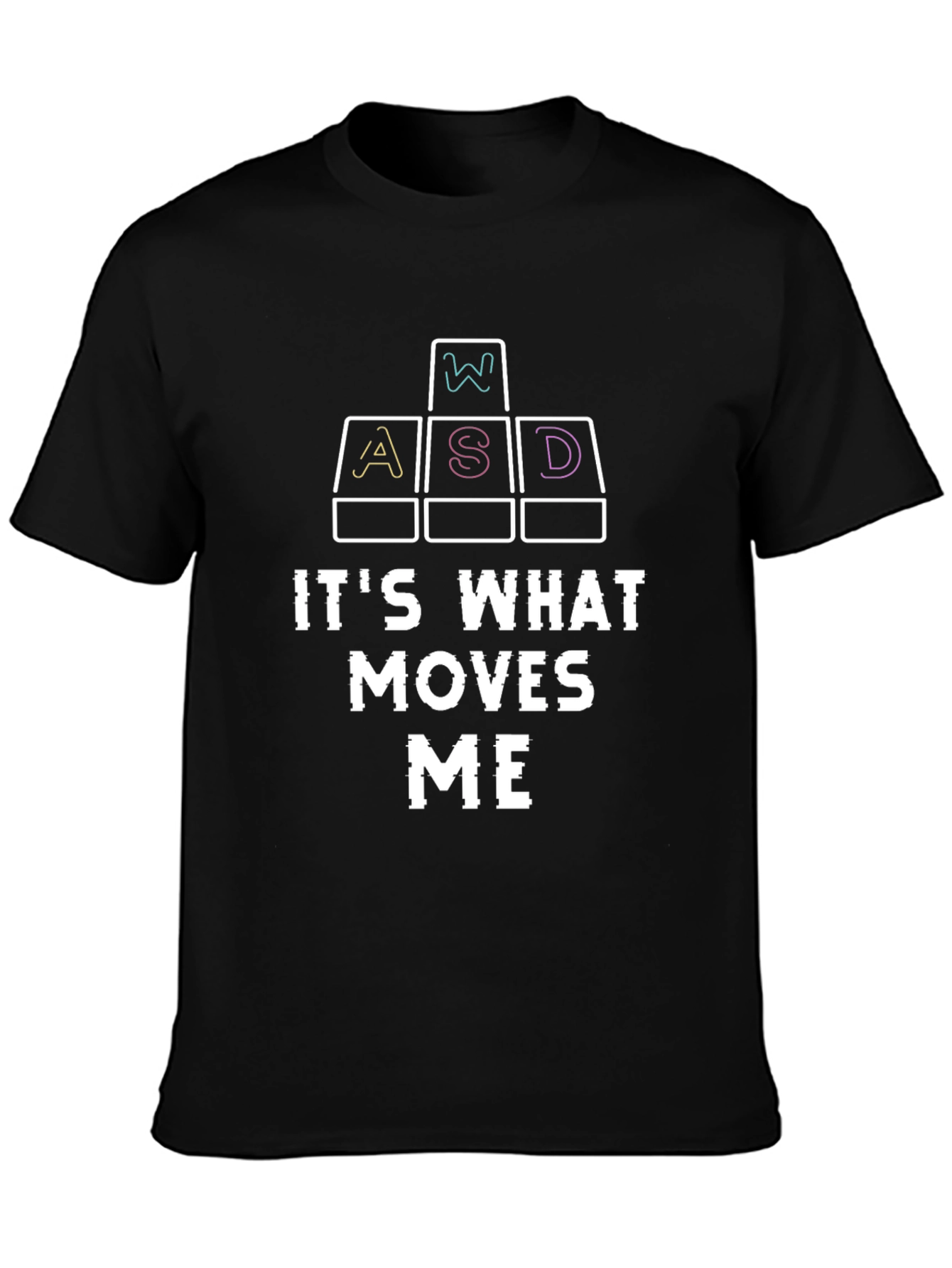 Gamer T-Shirt - WASD Keys - Moves Me