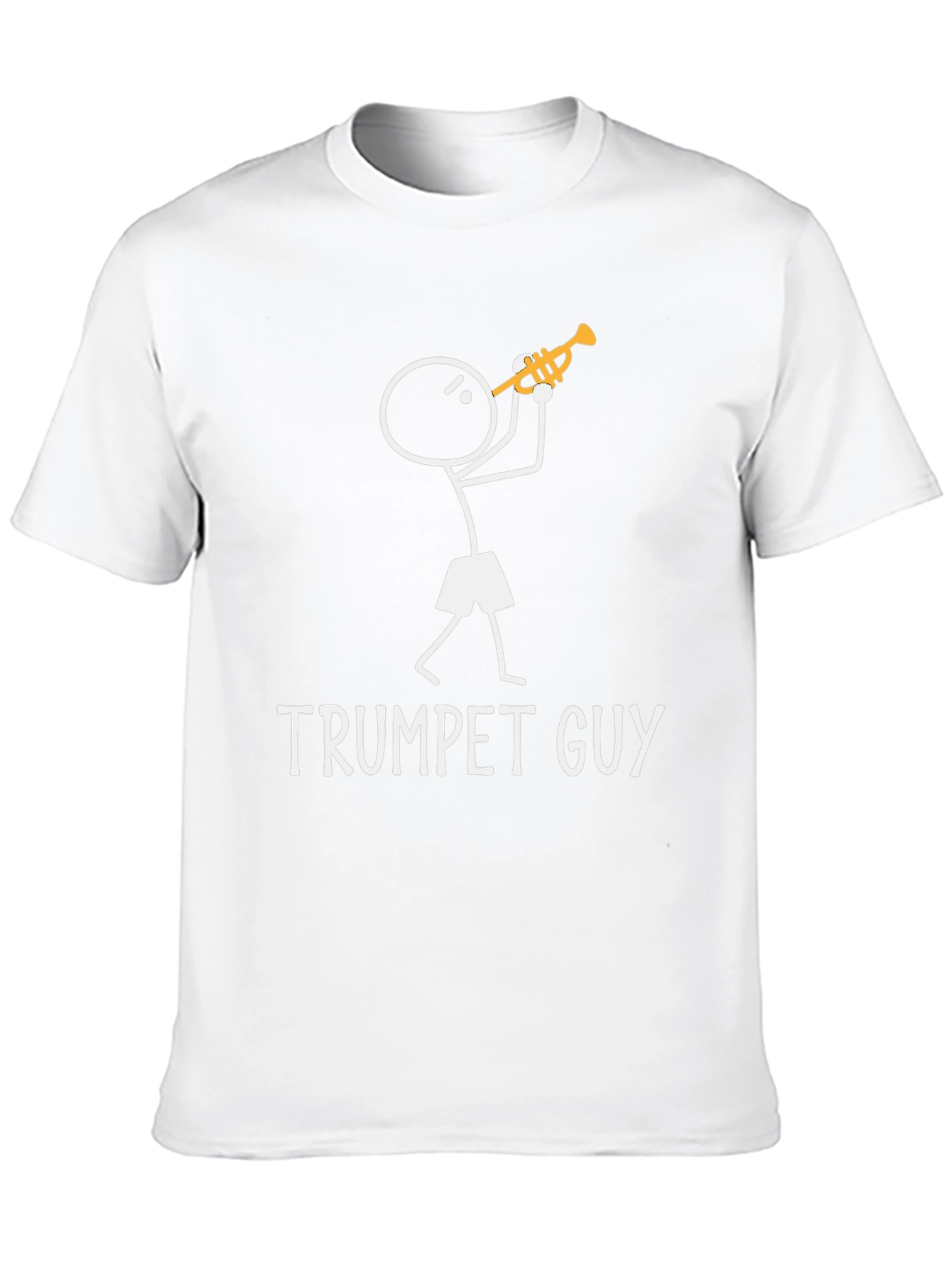 Trumpet Guy Graphic Tee - Funny Musician Shirt