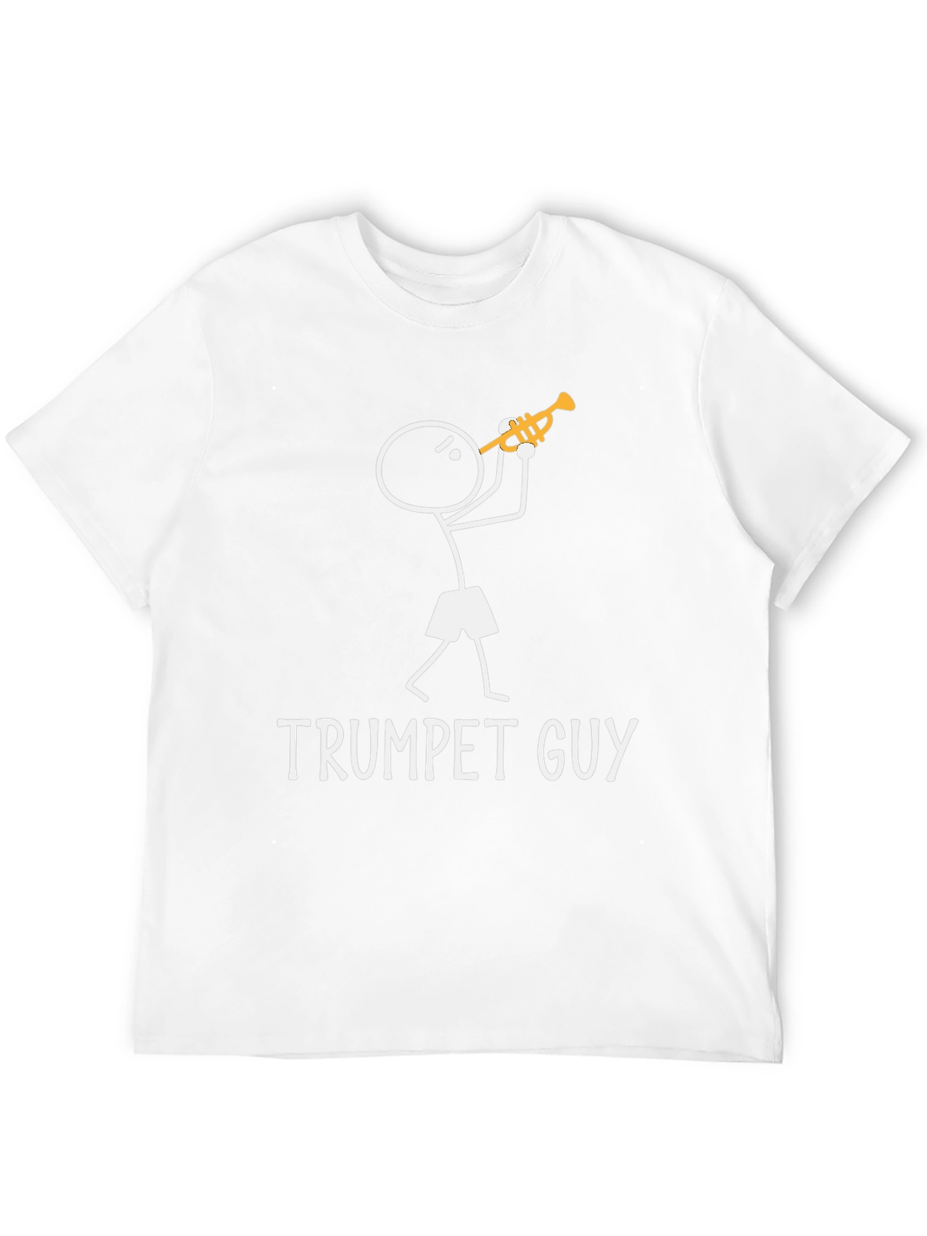 Trumpet Guy Graphic Tee - Funny Musician Shirt