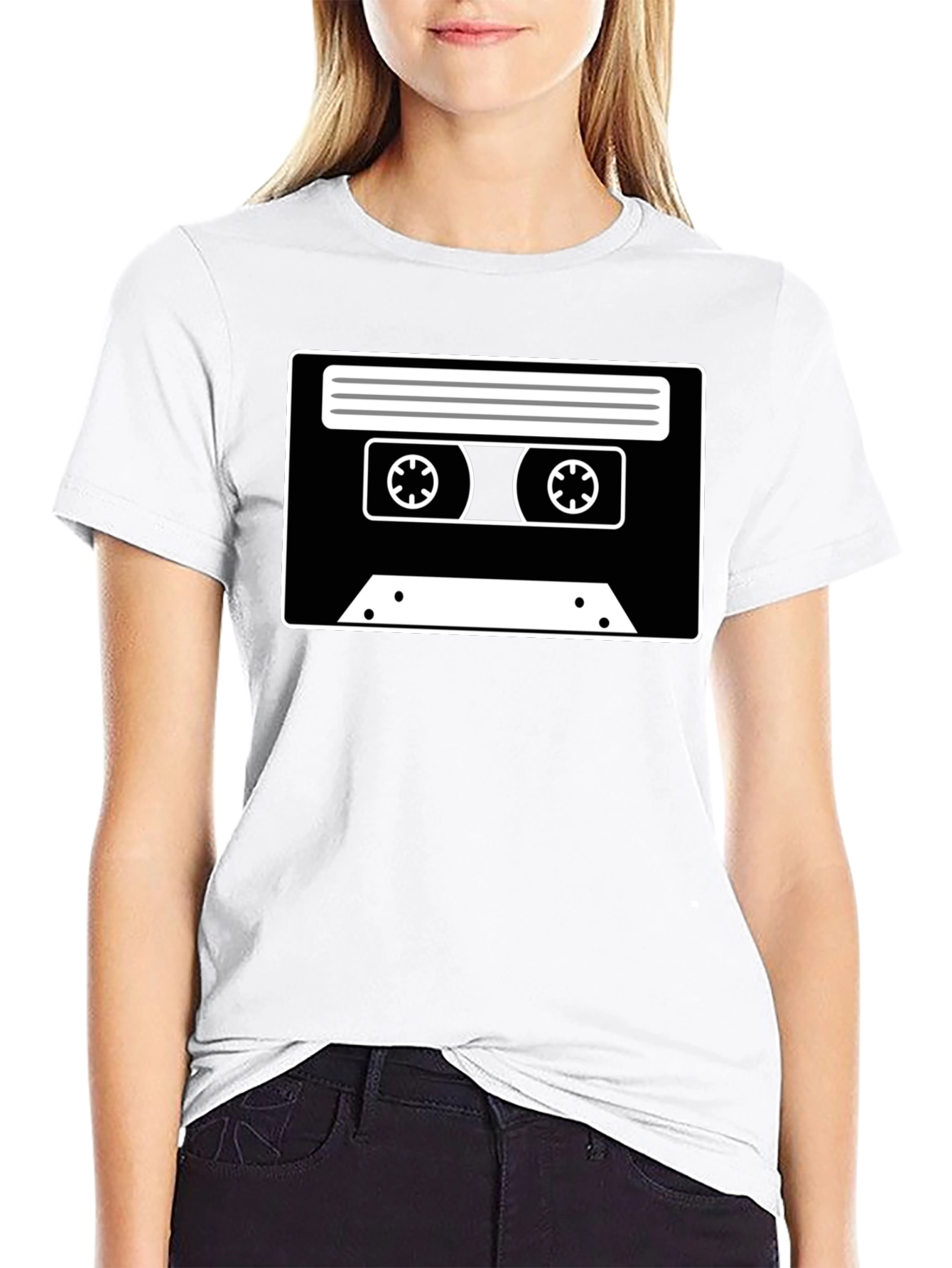 Retro Cassette Tape Graphic T-Shirt - Classic Cool
