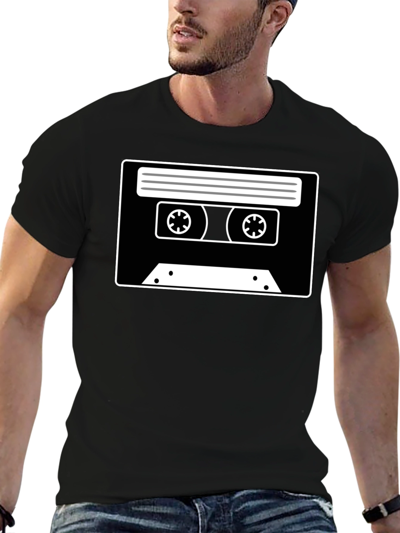 Retro Cassette Tape Graphic T-Shirt - Classic Cool