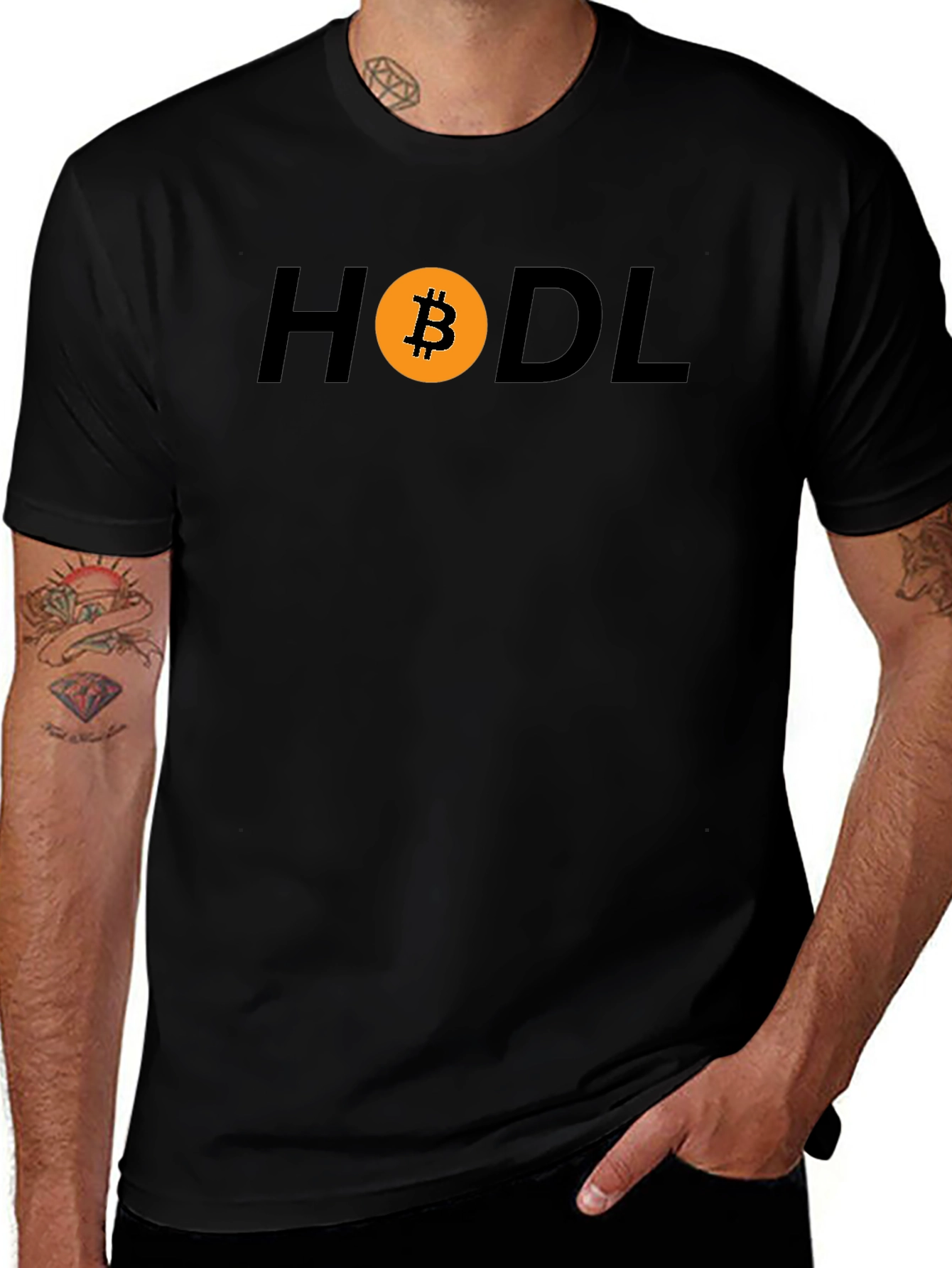 HODL Bitcoin Crypto T-Shirt - Black