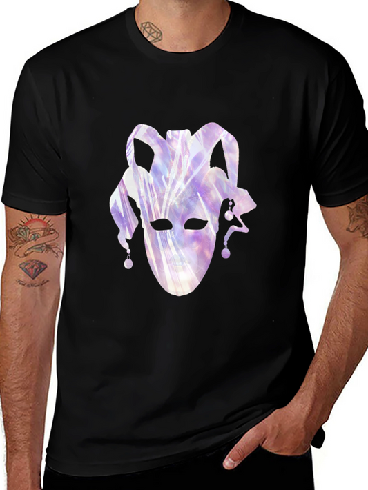 Jester Mask Graphic Tee - Black