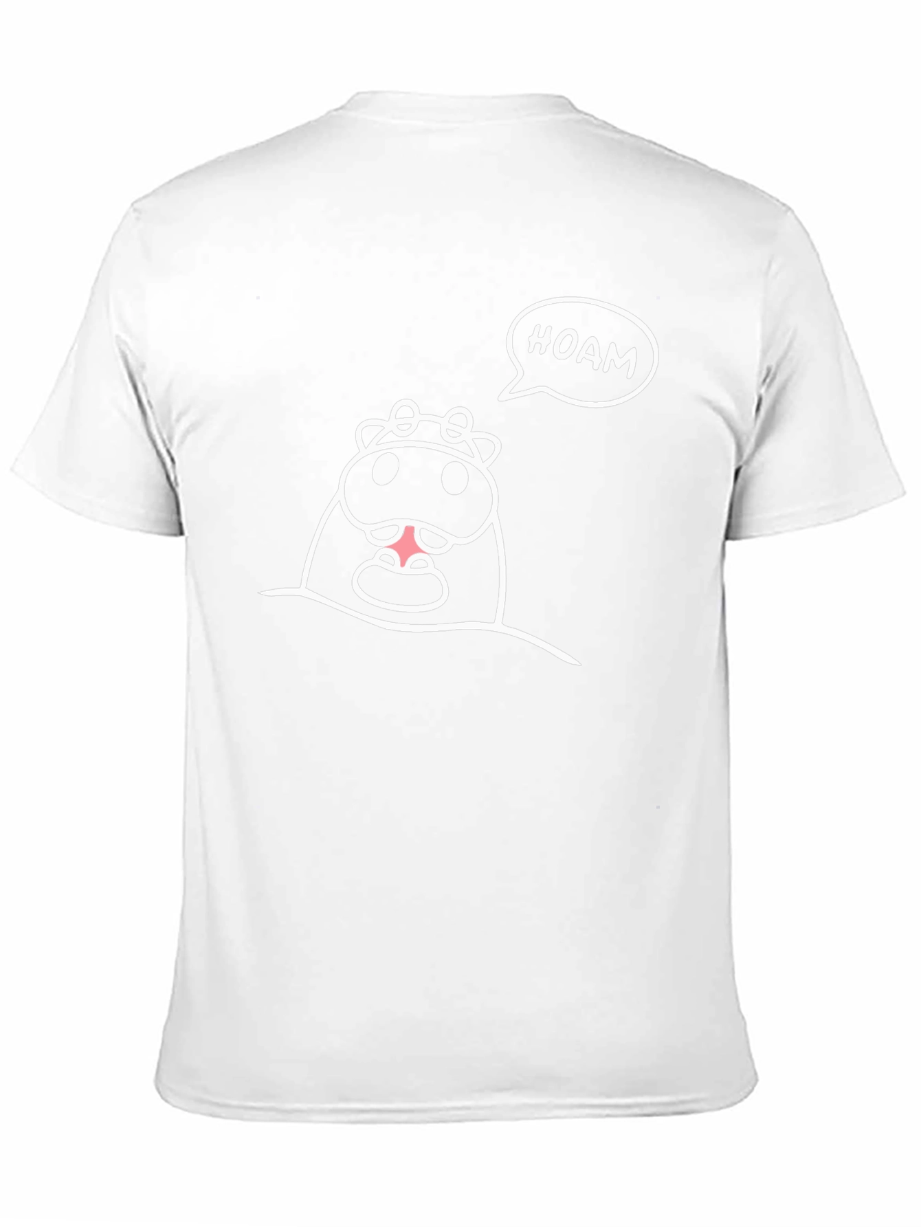 Funny HOAM Cow Graphic Black T-Shirt