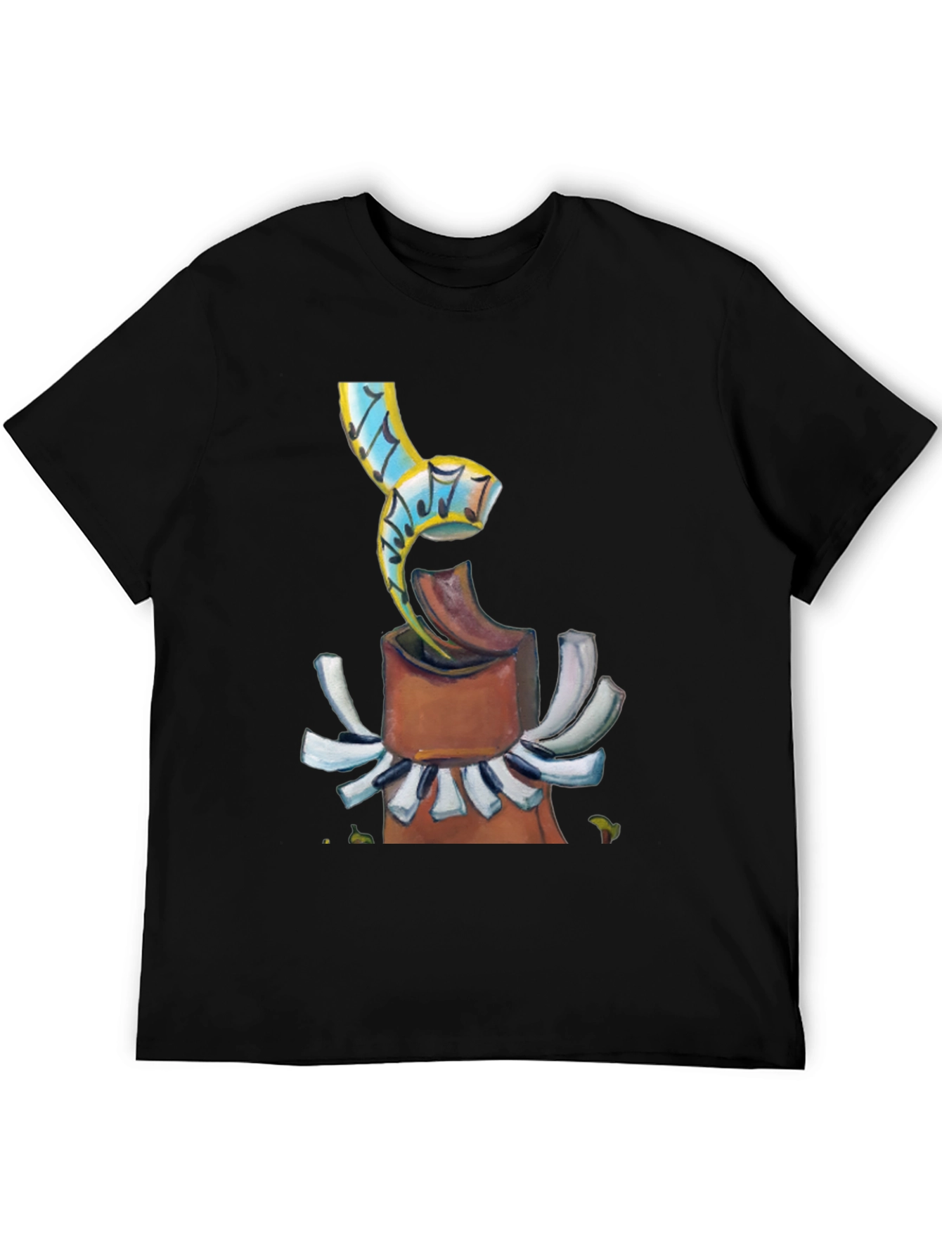 Abstract Music Theme Graphic T-Shirt