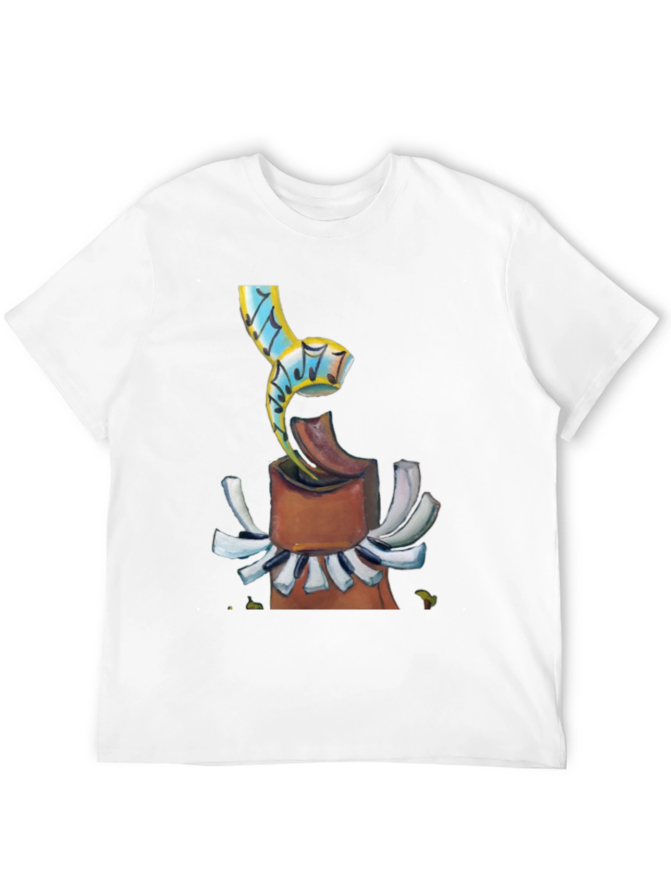 Abstract Music Theme Graphic T-Shirt