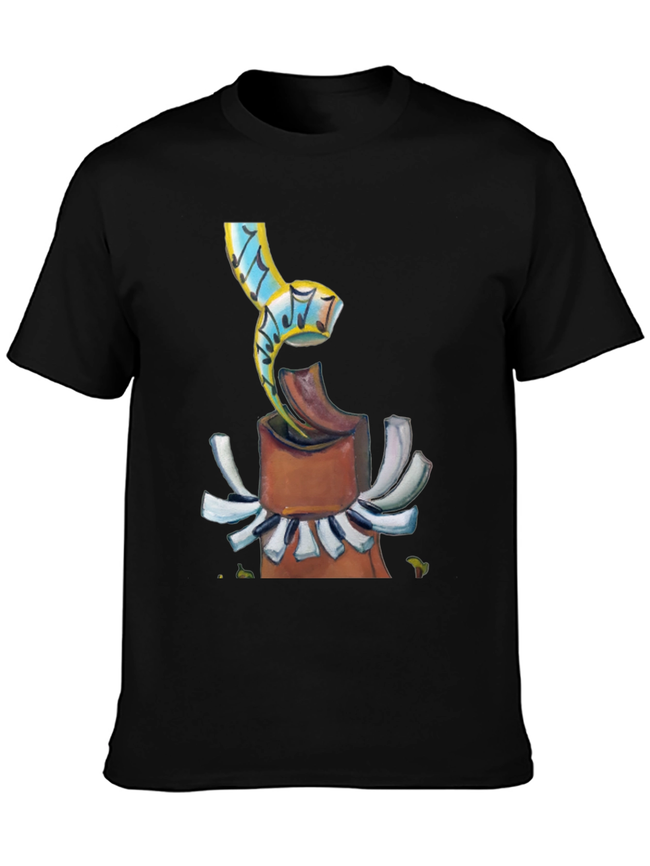 Abstract Music Theme Graphic T-Shirt