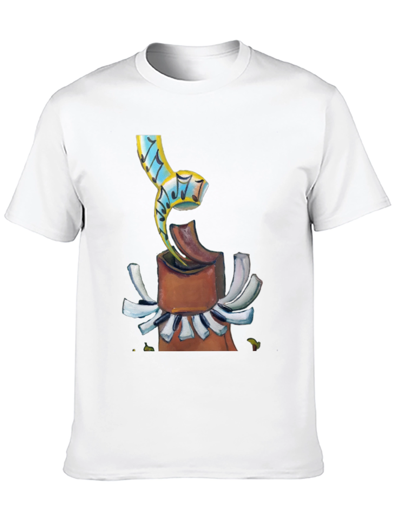 Abstract Music Theme Graphic T-Shirt