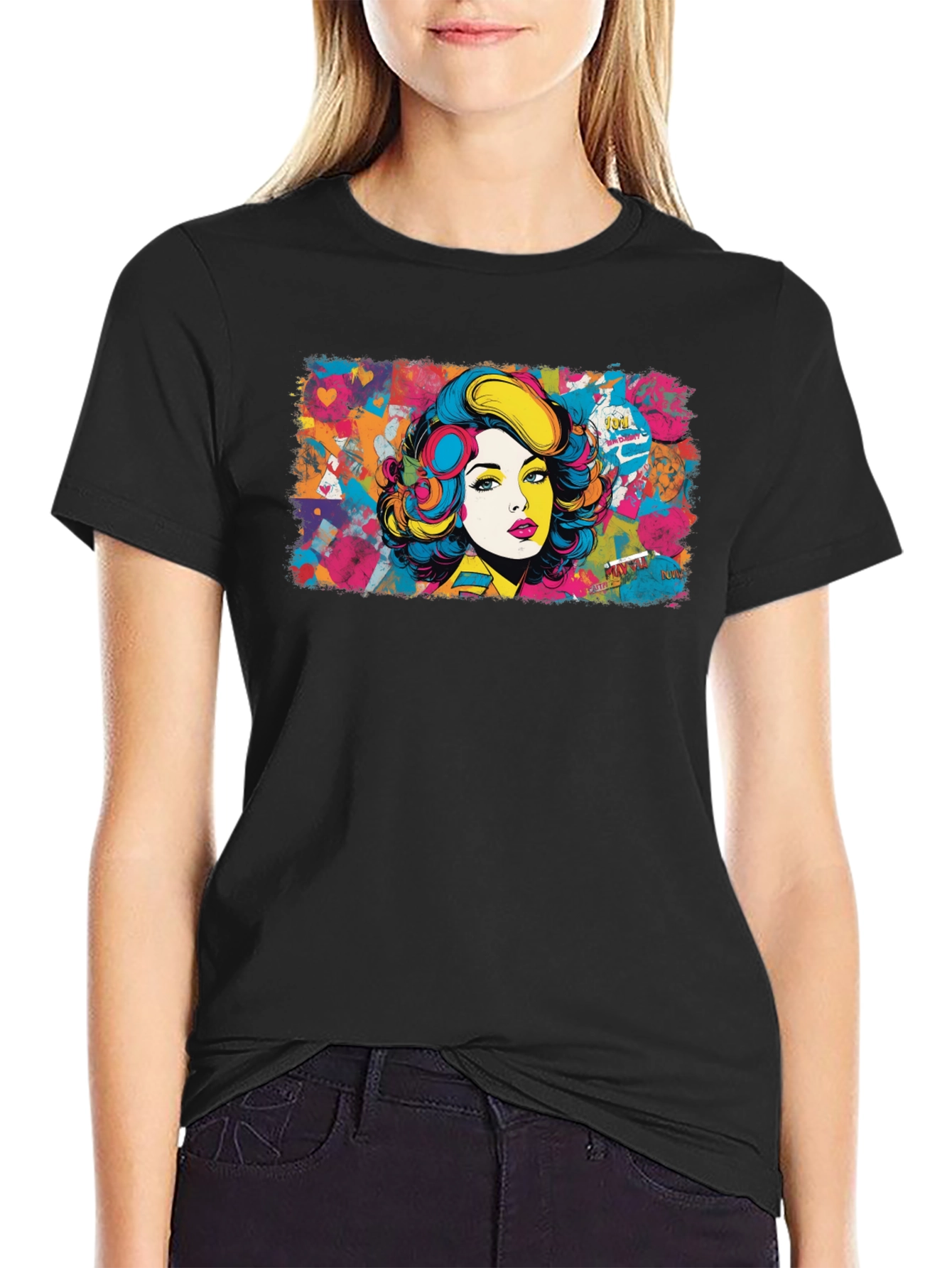 Pop Art Woman Graphic T-Shirt - Bold & Stylish